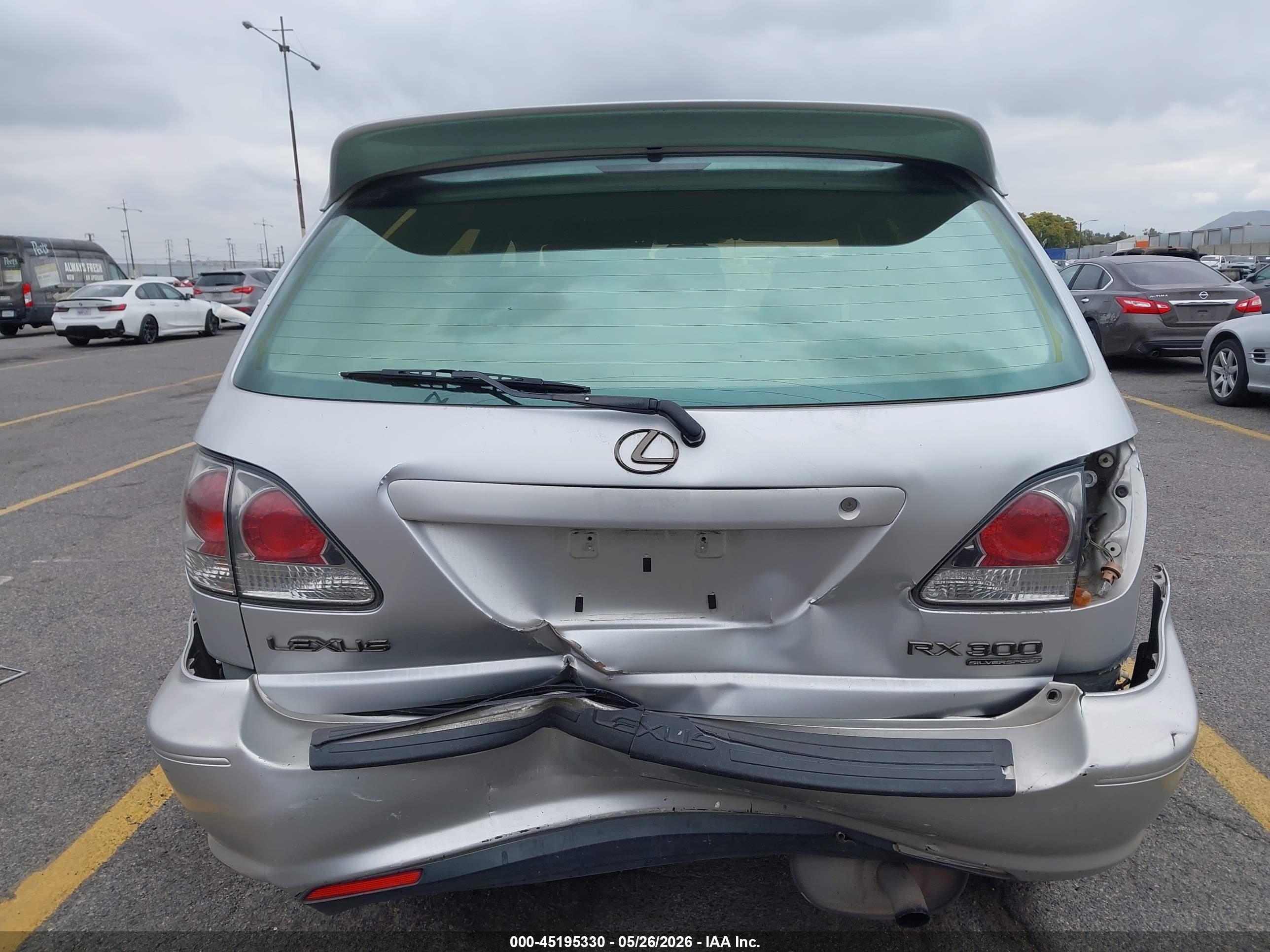 2001 Lexus Rx 300 Silver vin: JTJGF10U310107614