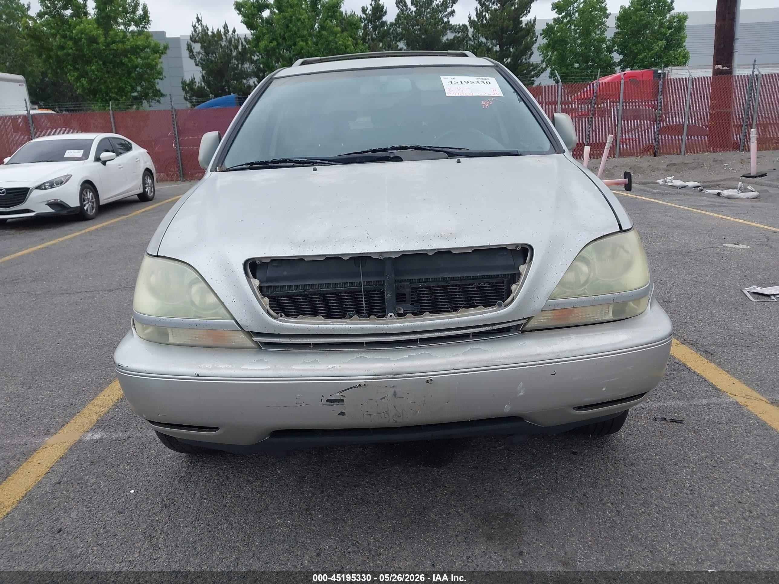 2001 Lexus Rx 300 Silver vin: JTJGF10U310107614