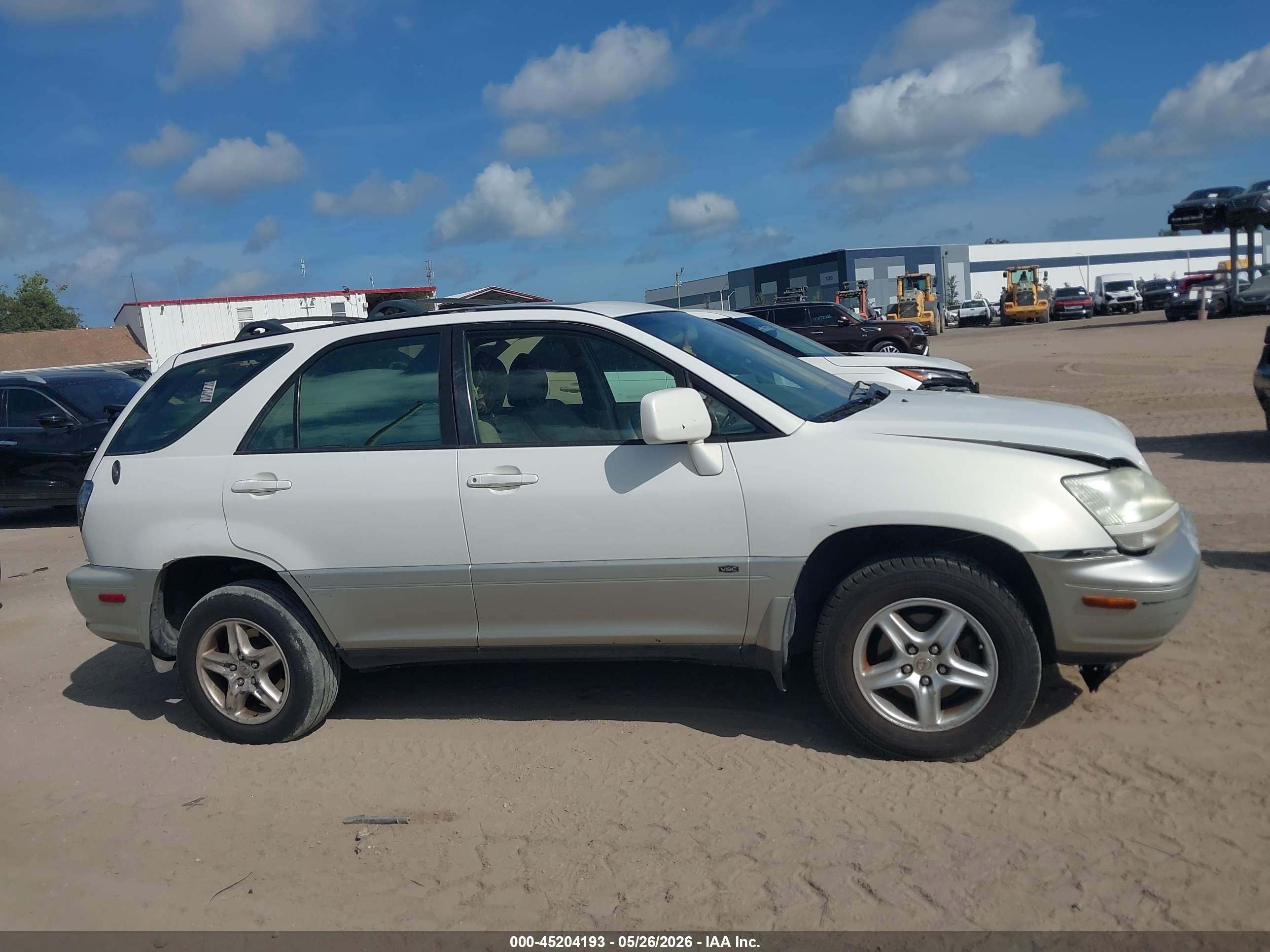 2002 Lexus Rx 300   White vin: JTJGF10U320135625