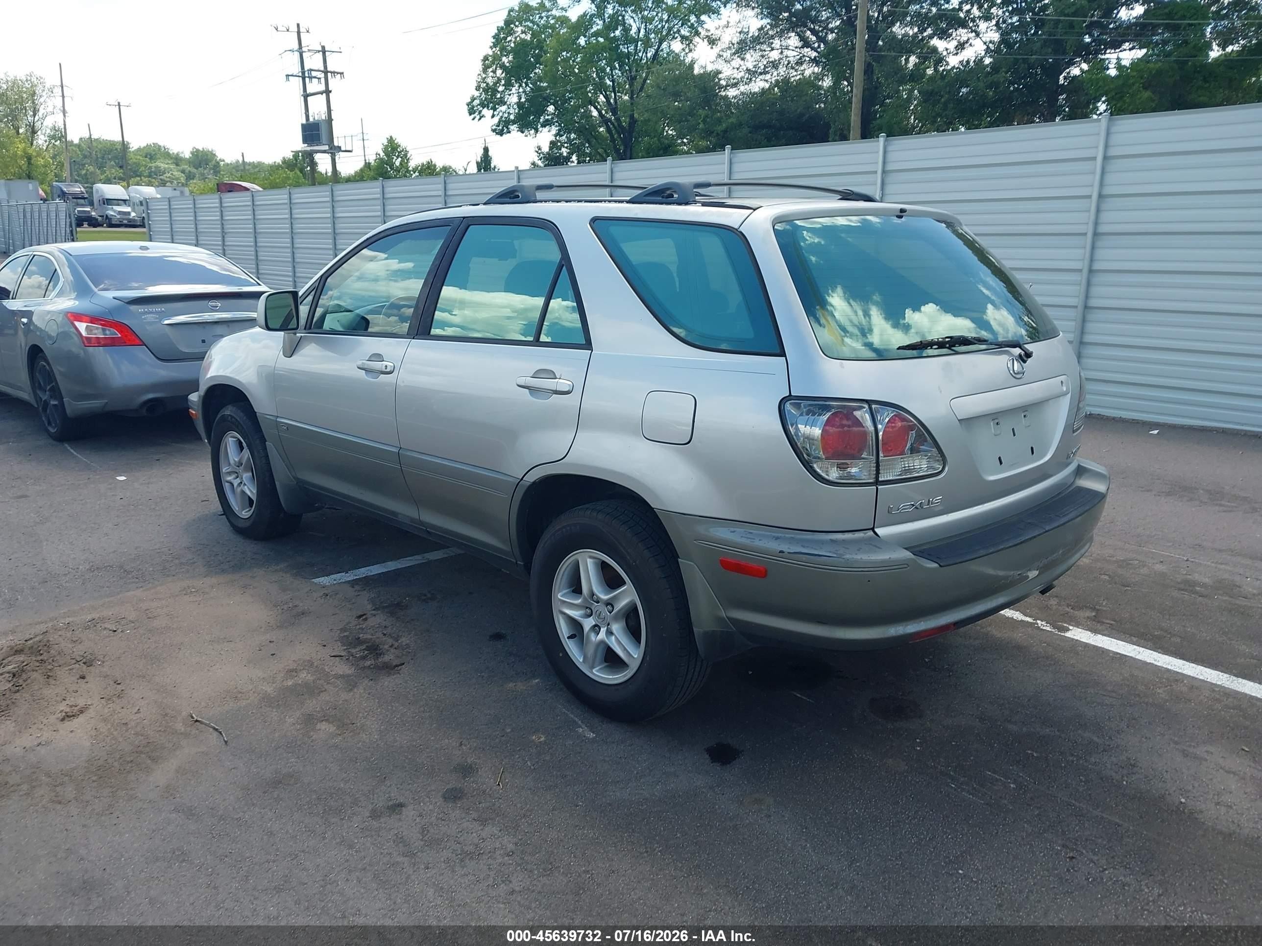 2002 Lexus Rx 300   Silver vin: JTJGF10U320146284