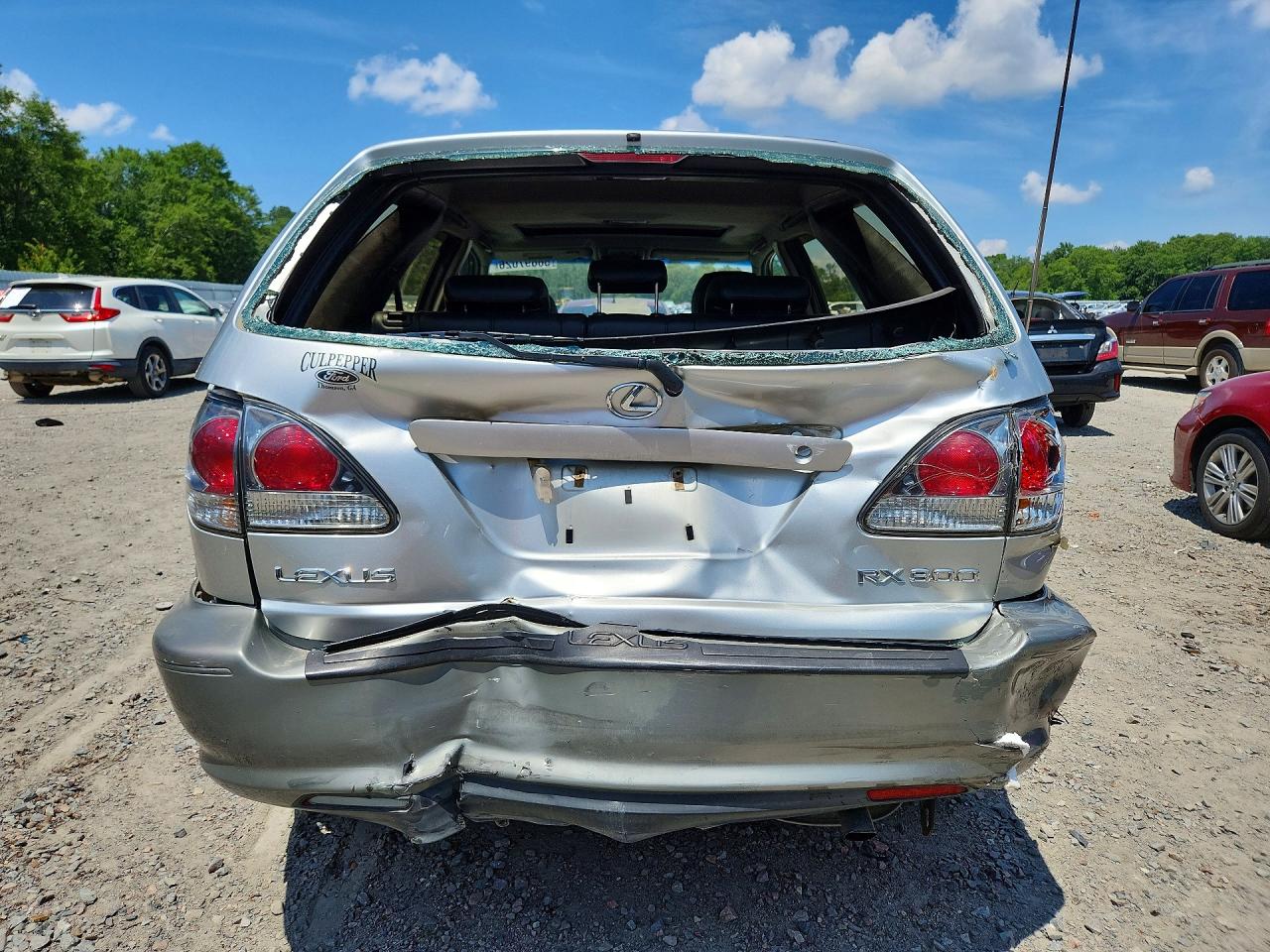 2001 Lexus Rx 300 Silver vin: JTJGF10U410084196