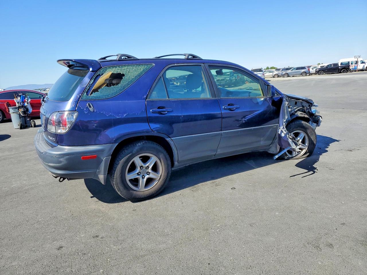 2001 Lexus Rx 300 Blue vin: JTJGF10U410099281
