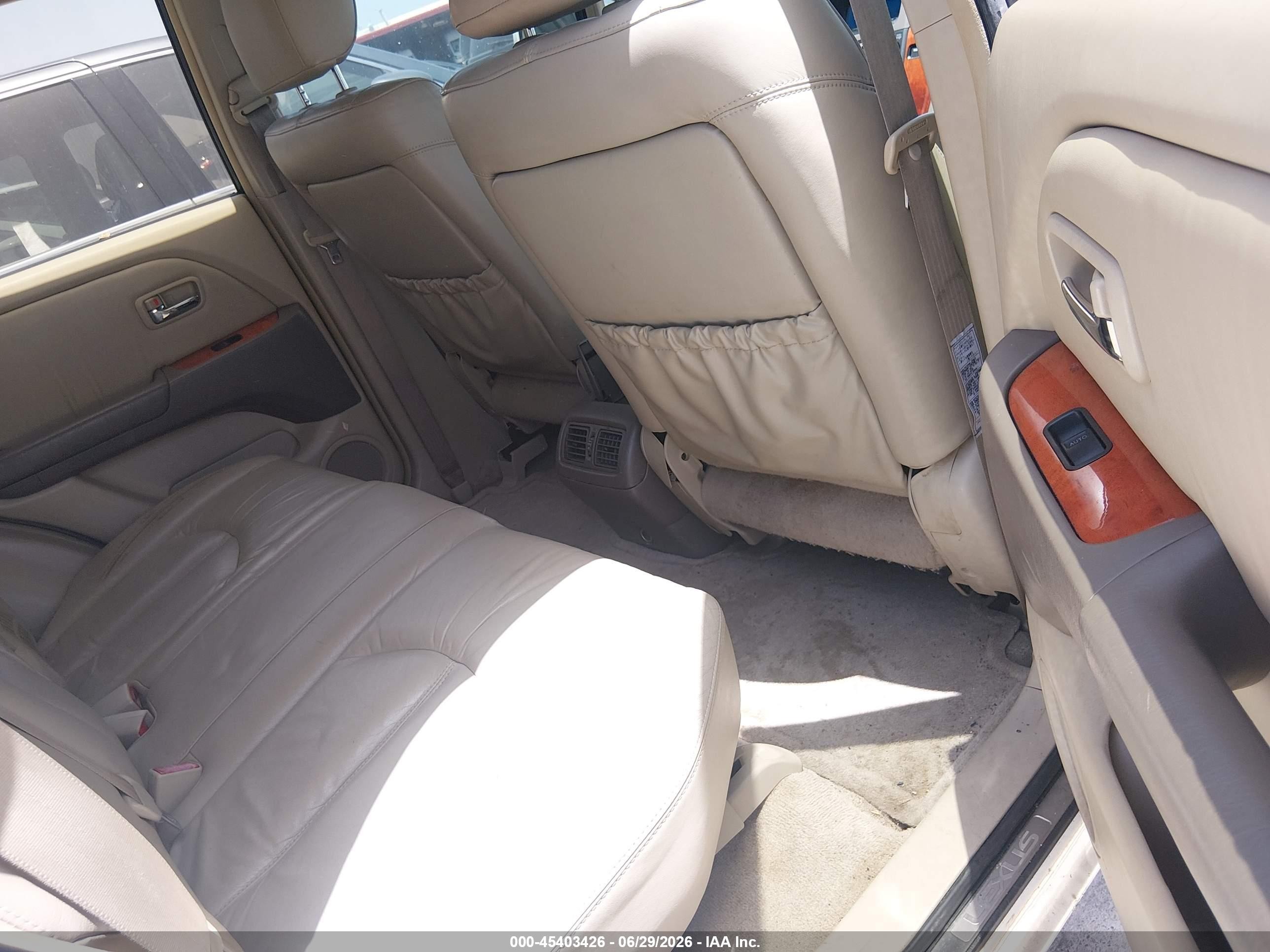 2002 Lexus Rx 300   White vin: JTJGF10U420129994