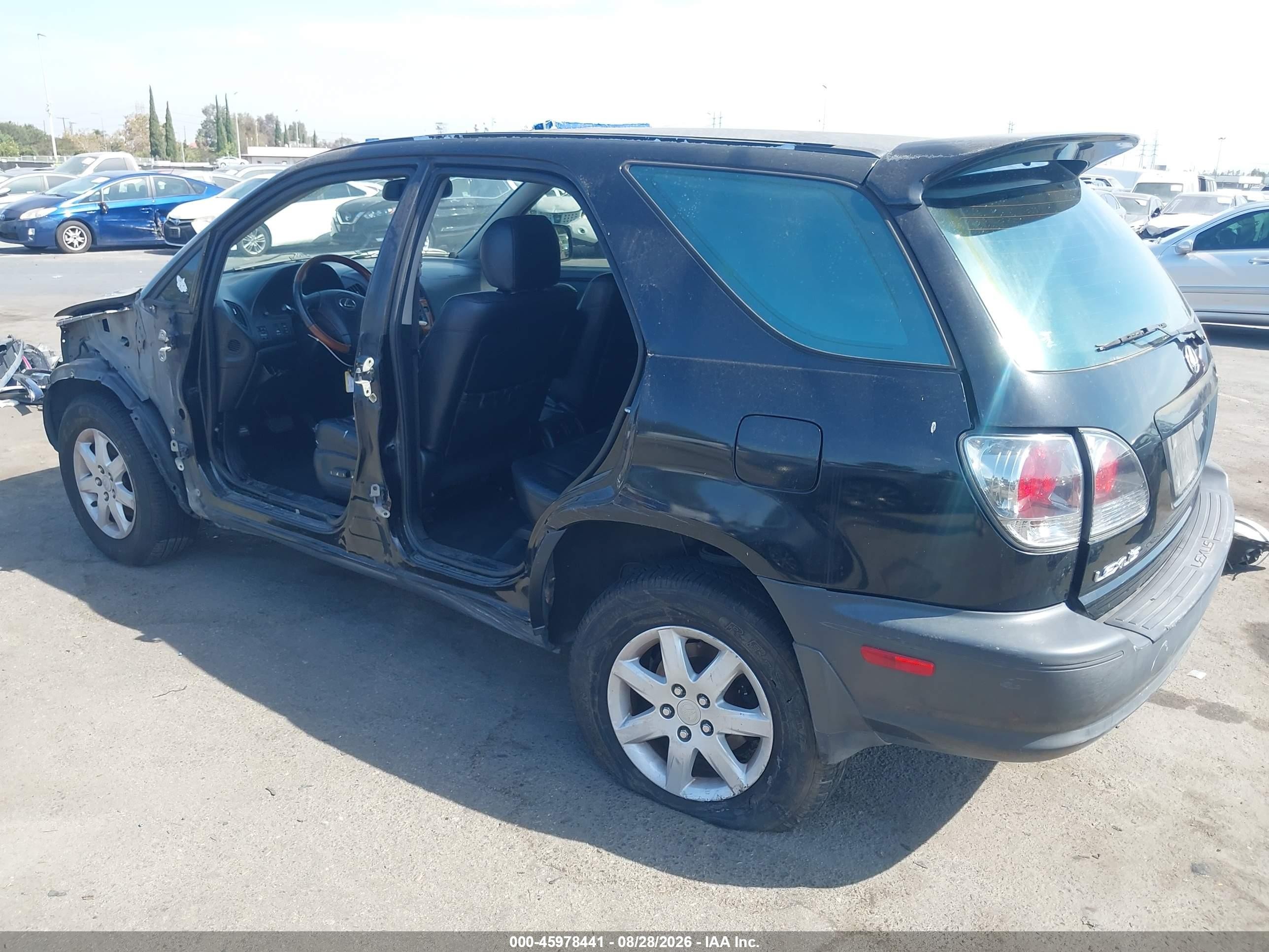 2002 Lexus Rx 300 Black vin: JTJGF10U420142969