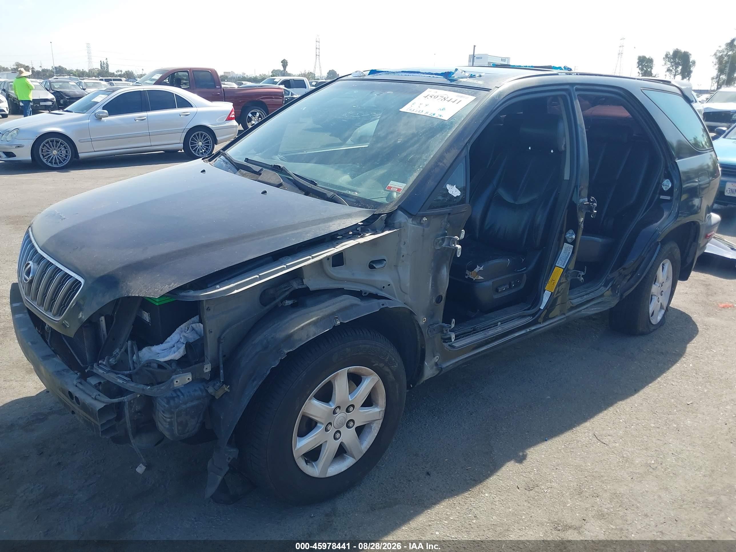 2002 Lexus Rx 300 Black vin: JTJGF10U420142969