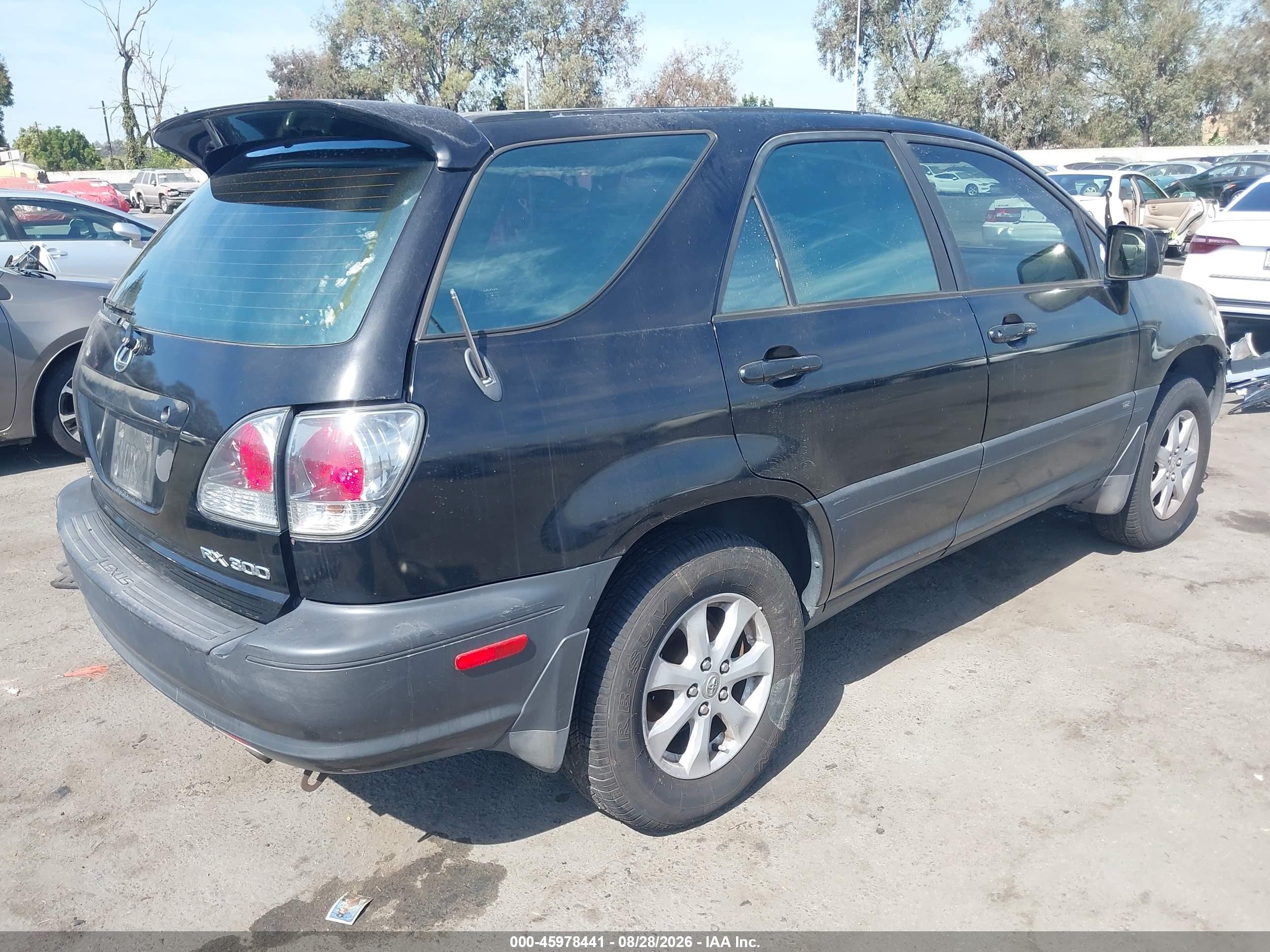 2002 Lexus Rx 300 Black vin: JTJGF10U420142969