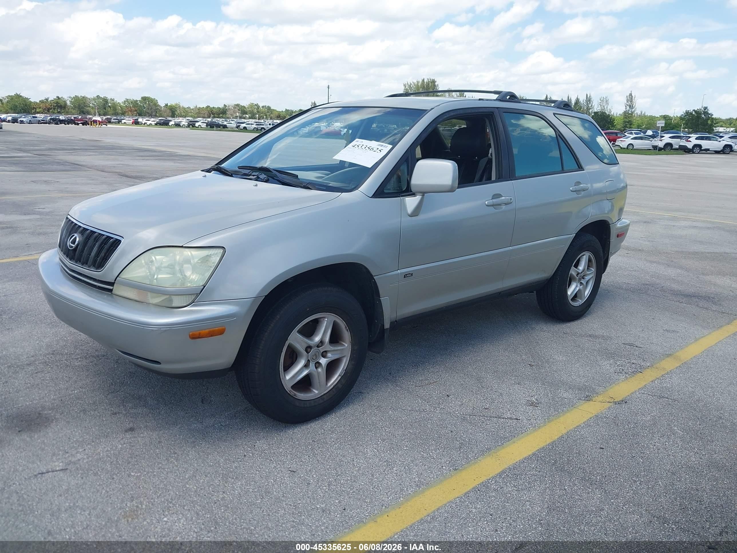 2003 Lexus Rx 300   Silver vin: JTJGF10U430156792