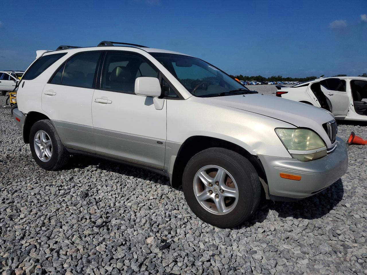 2001 Lexus Rx 300 White vin: JTJGF10U510110496