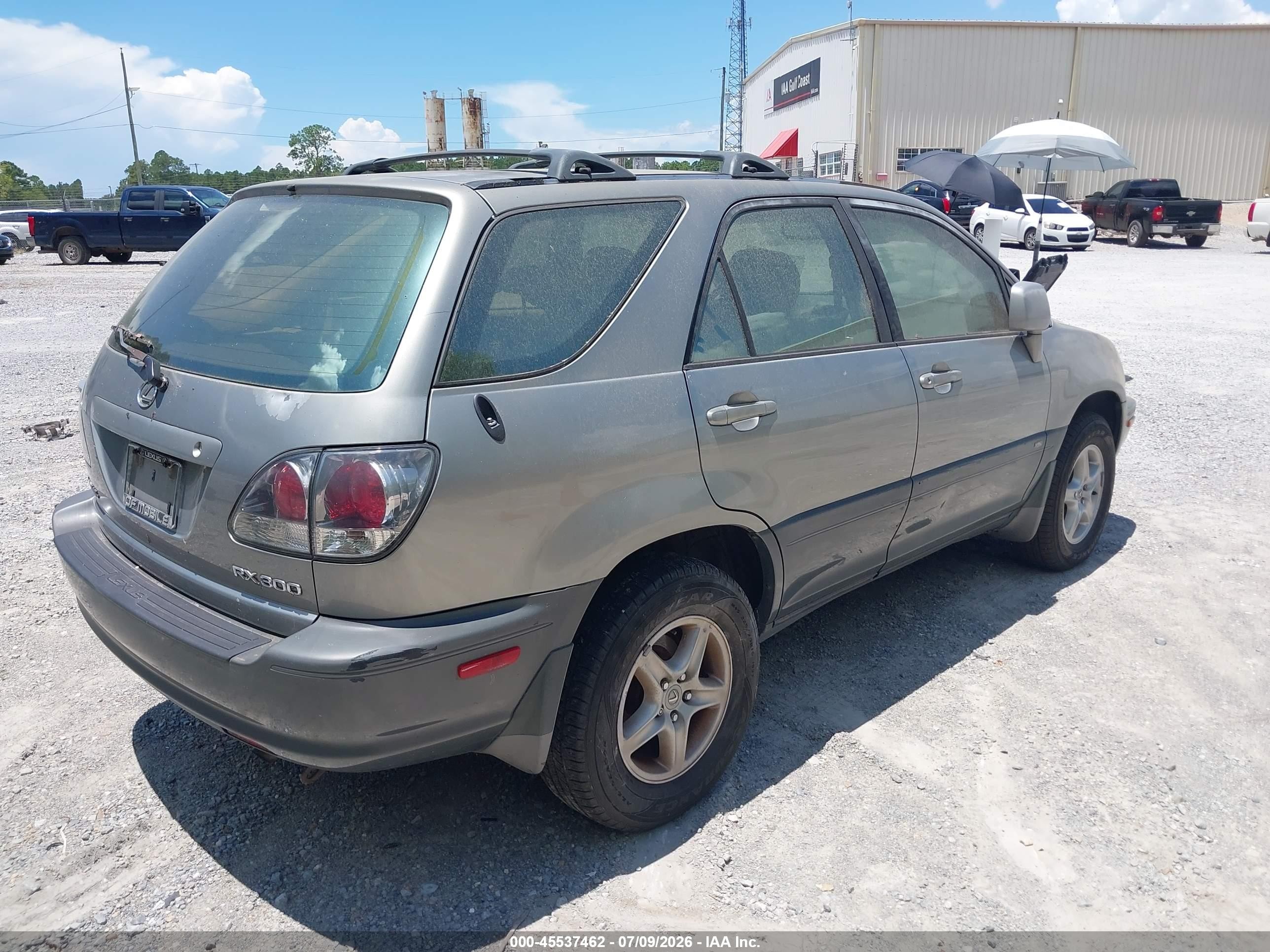 2001 Lexus Rx 300   Gray vin: JTJGF10U510115519