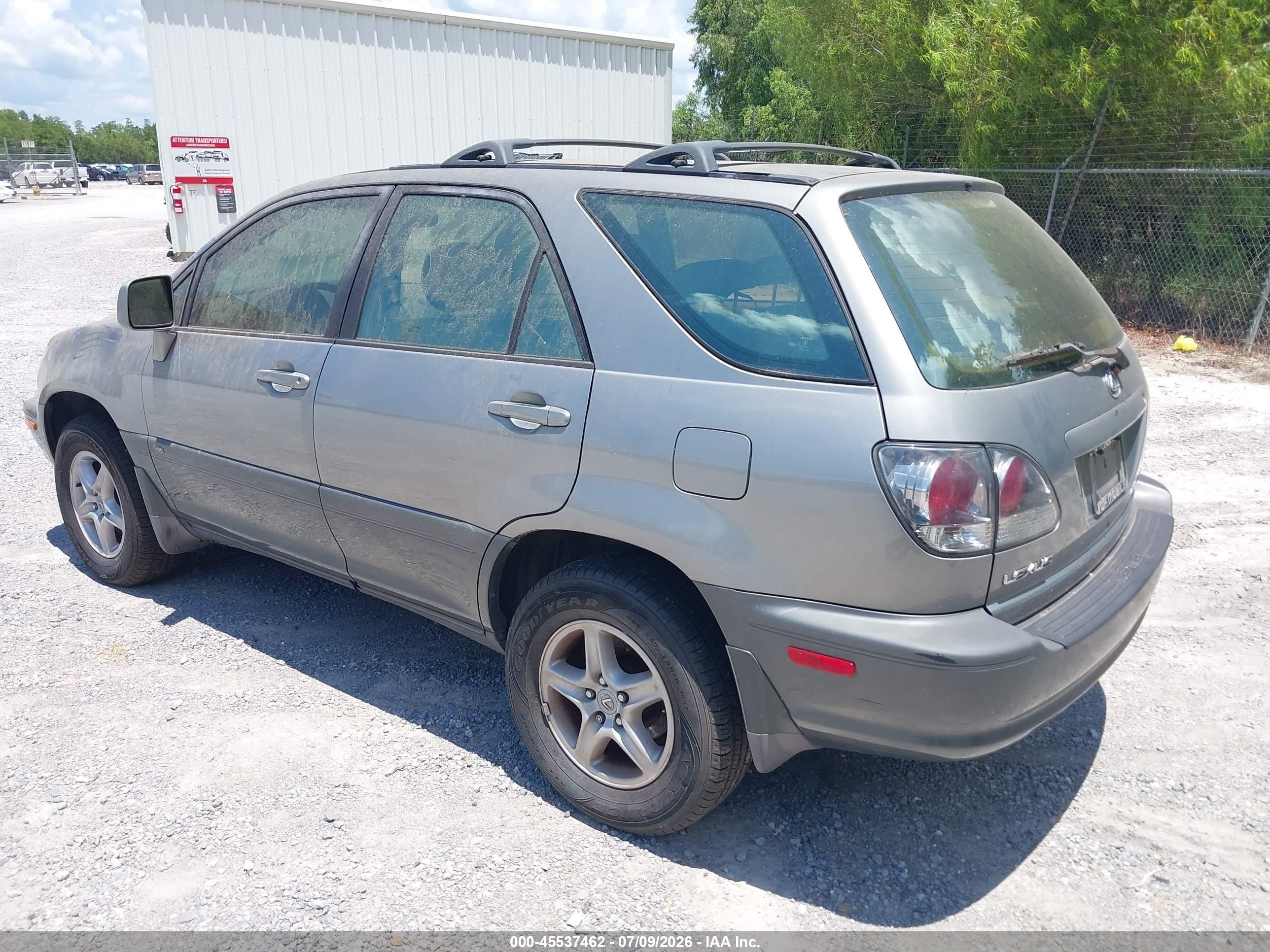 2001 Lexus Rx 300   Gray vin: JTJGF10U510115519