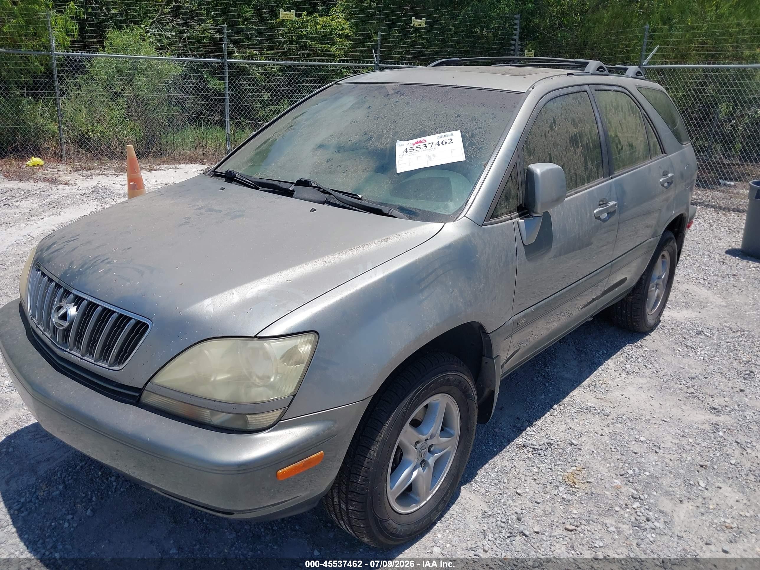 2001 Lexus Rx 300   Gray vin: JTJGF10U510115519