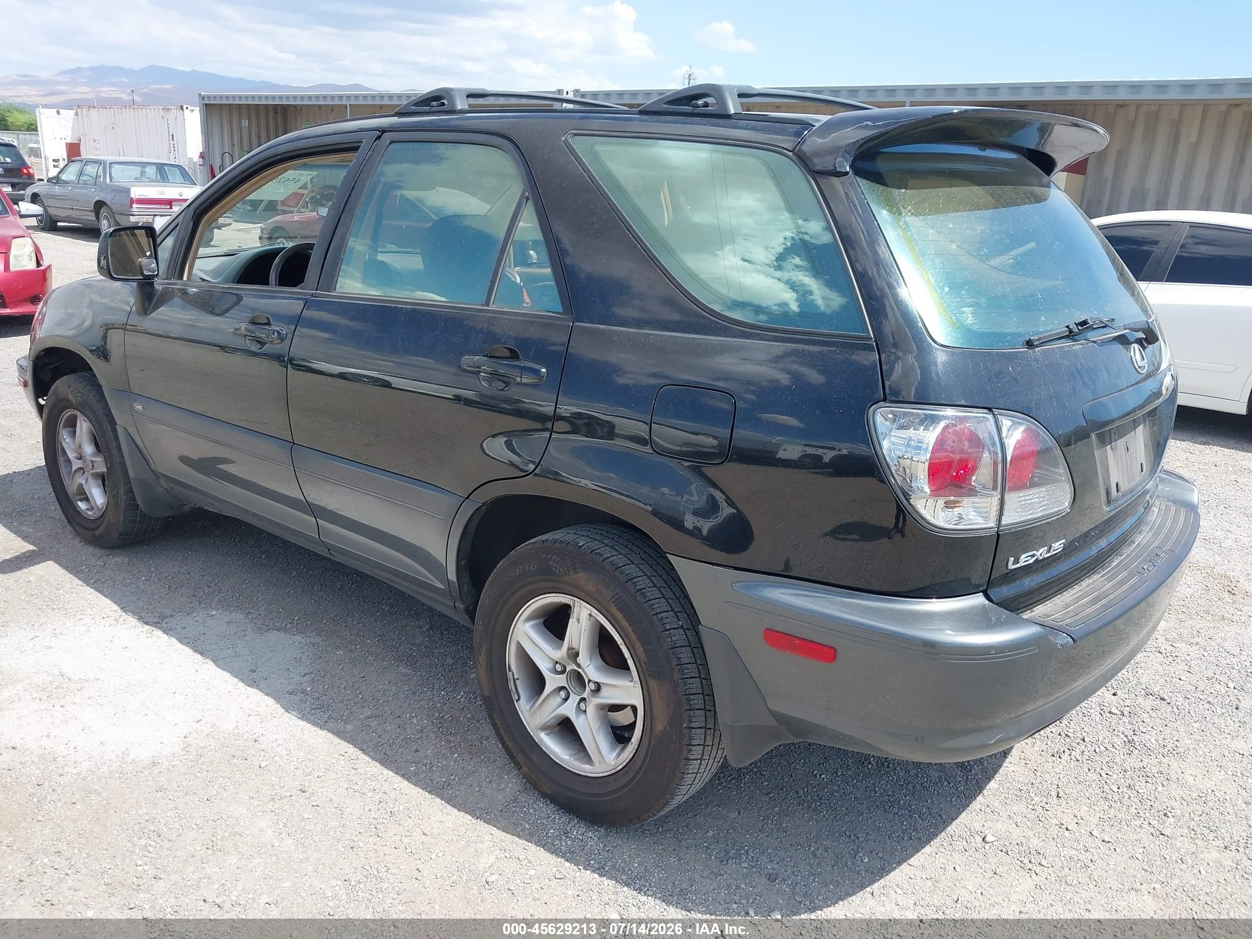 2001 Lexus Rx 300   Black vin: JTJGF10U610109731