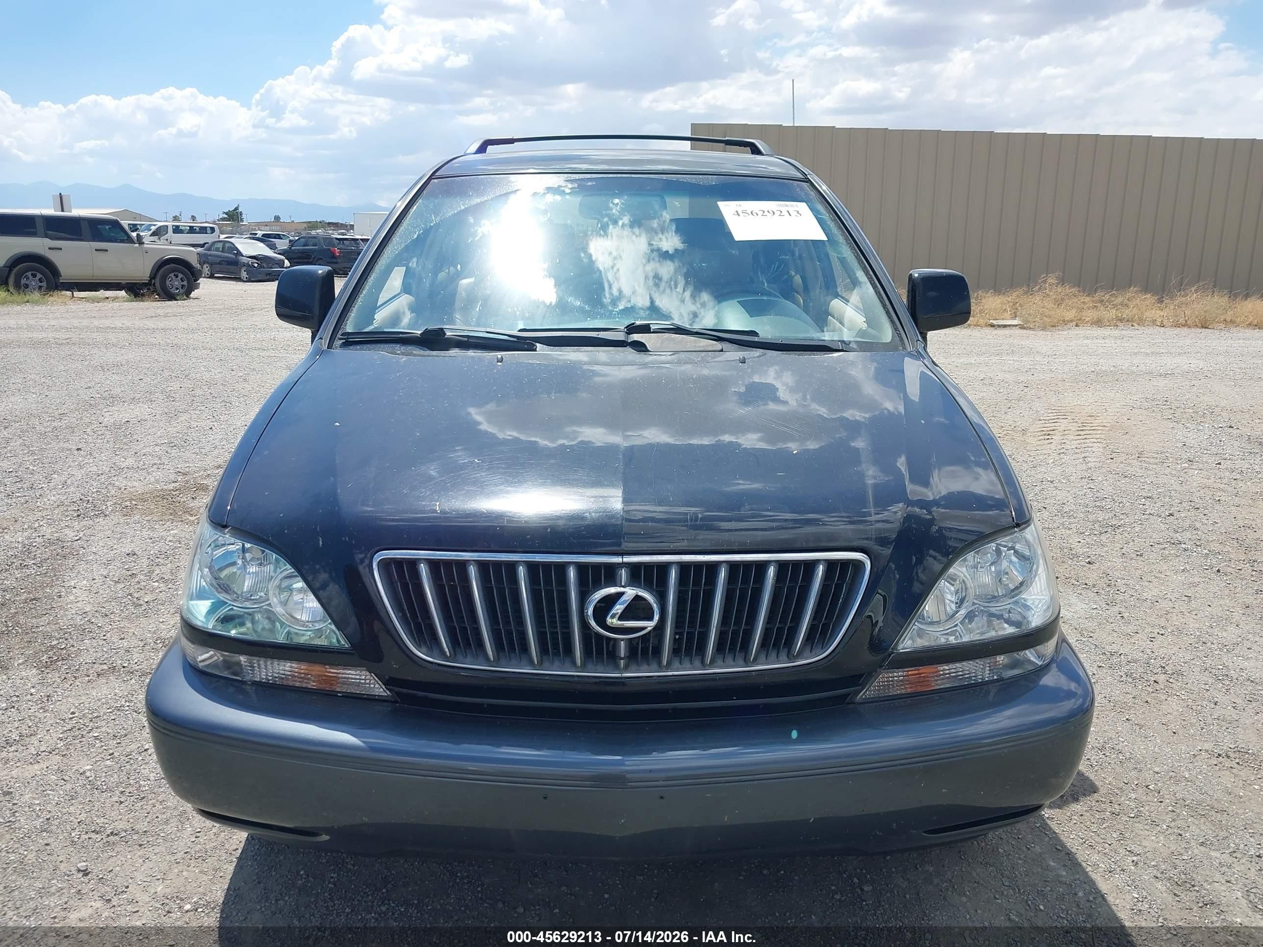 2001 Lexus Rx 300   Black vin: JTJGF10U610109731