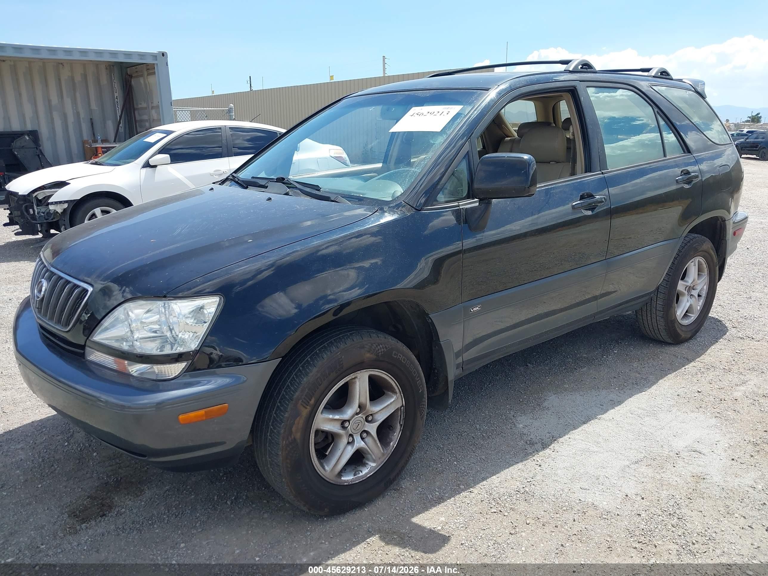 2001 Lexus Rx 300   Black vin: JTJGF10U610109731