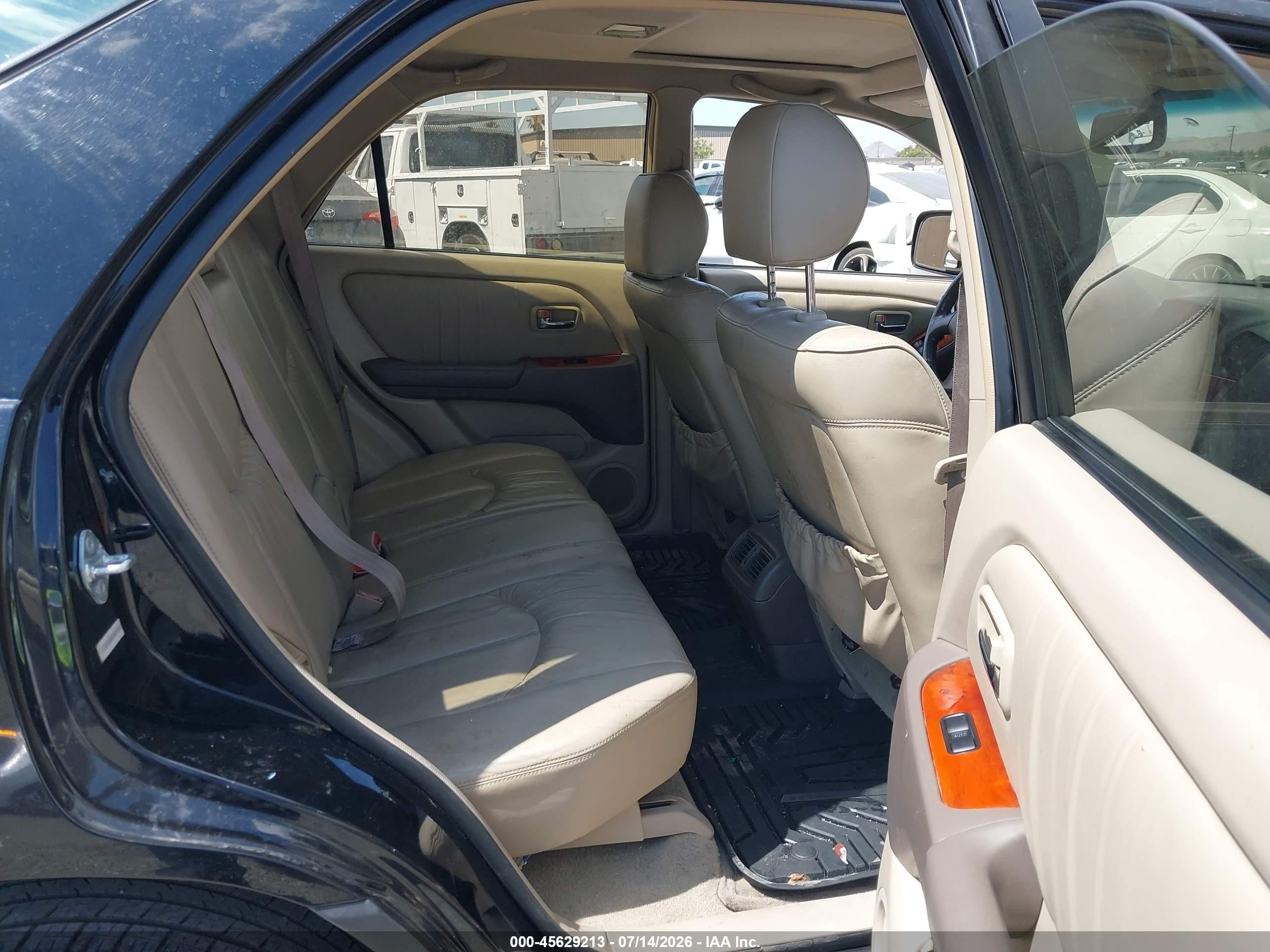 2001 Lexus Rx 300   Black vin: JTJGF10U610109731
