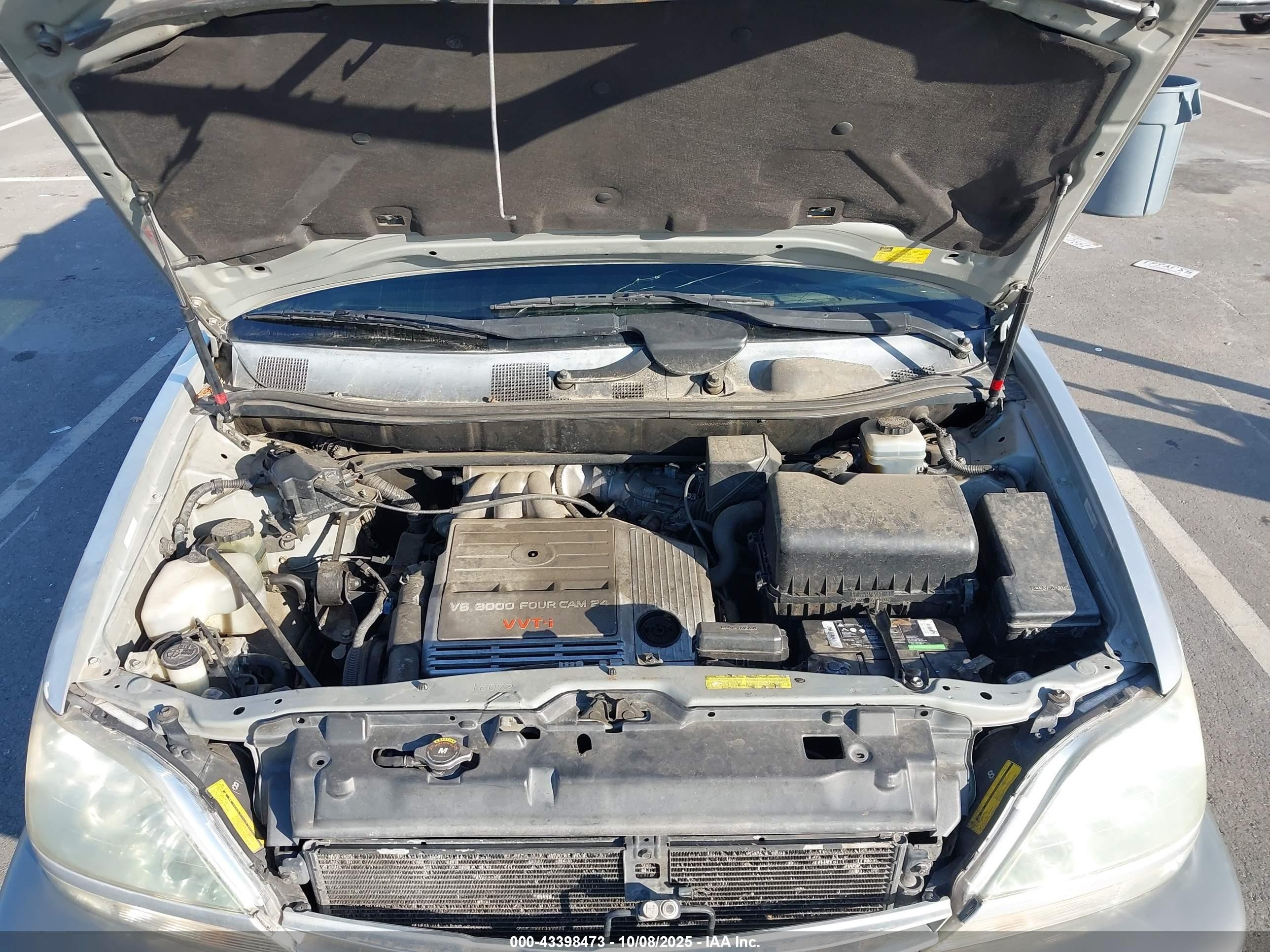 2001 Lexus Rx 300   Серебряный vin: JTJGF10U610117988