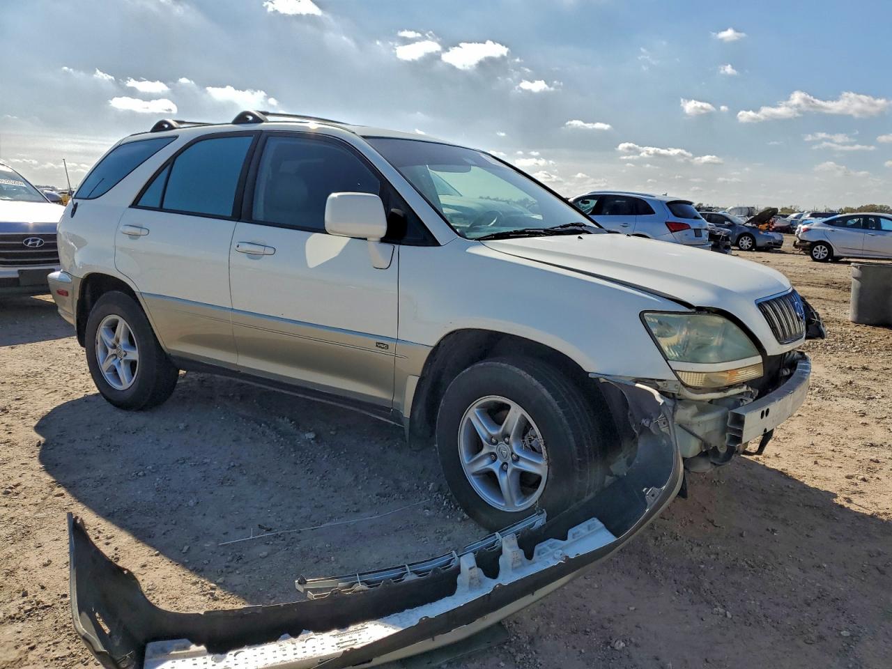 2002 Lexus Rx 300 White vin: JTJGF10U620124456