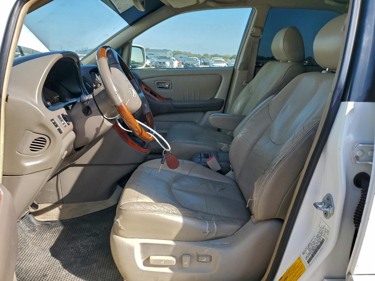 2002 Lexus Rx 300 White vin: JTJGF10U620124456