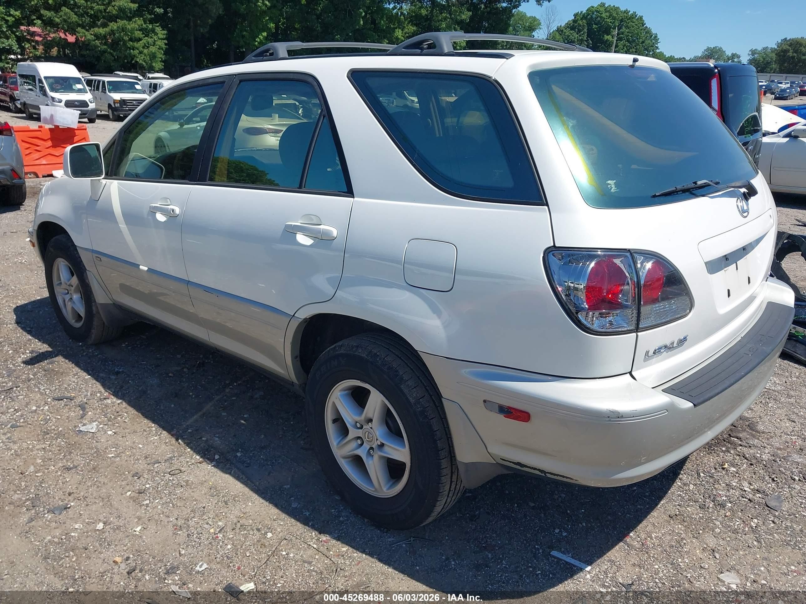 2002 Lexus Rx 300 White vin: JTJGF10U620149521