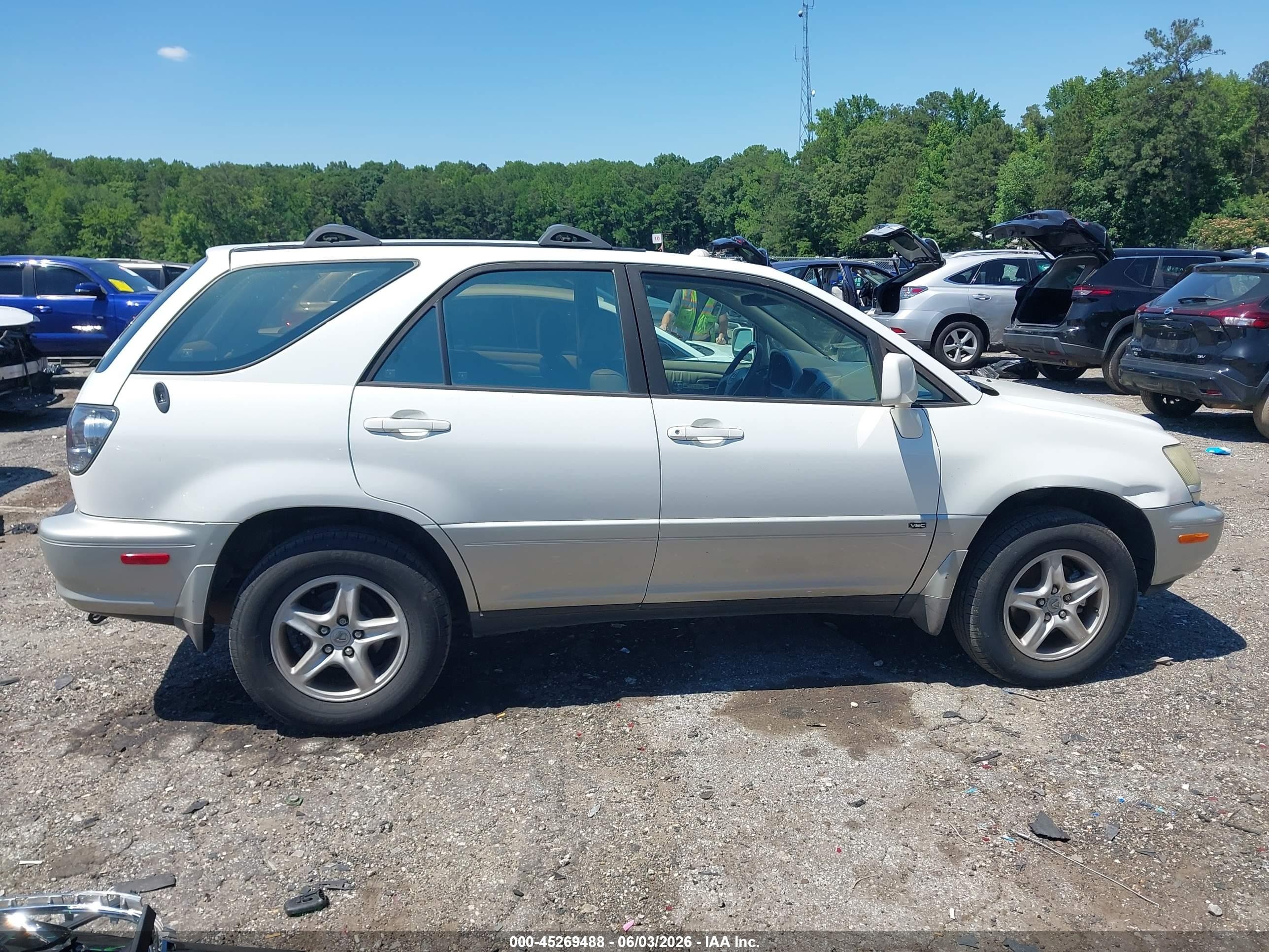 2002 Lexus Rx 300 White vin: JTJGF10U620149521