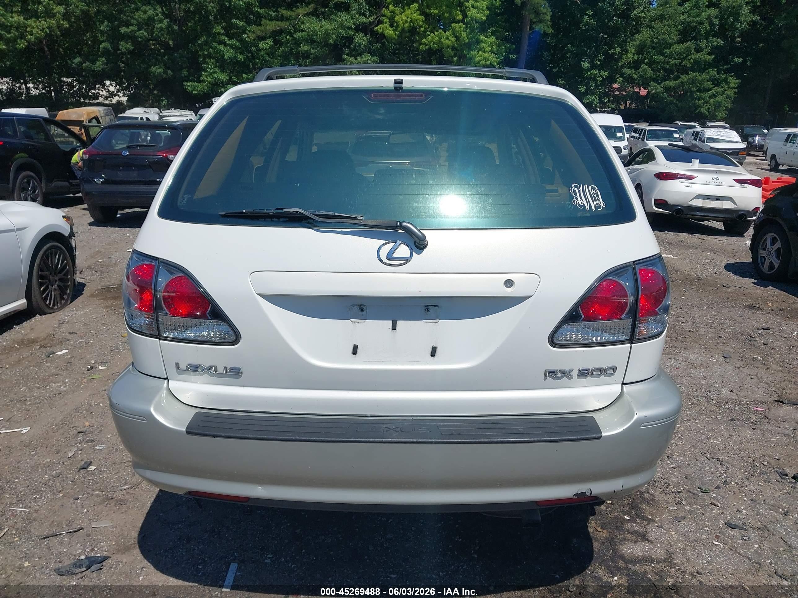 2002 Lexus Rx 300 White vin: JTJGF10U620149521