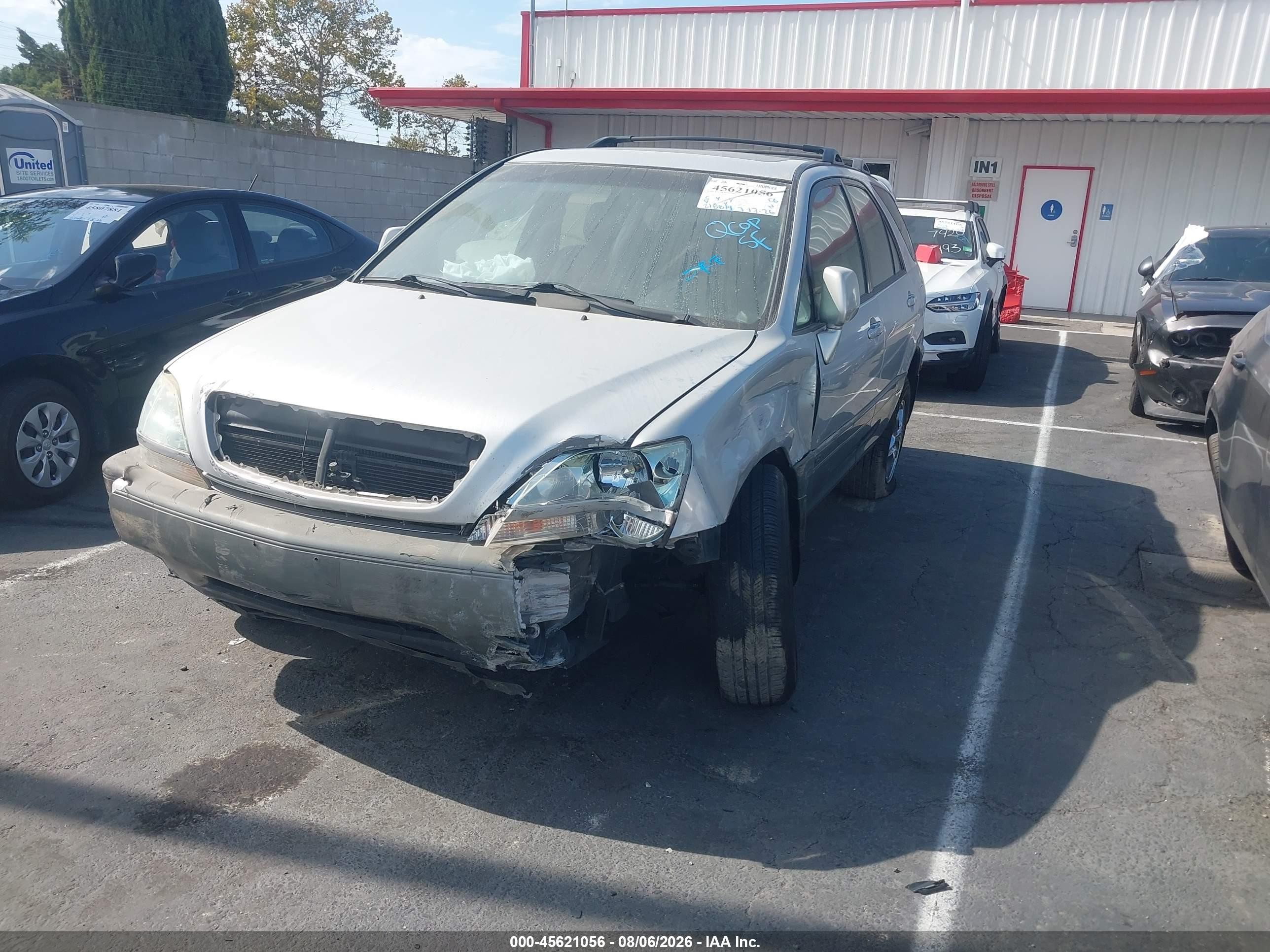 2002 Lexus Rx 300 Silver vin: JTJGF10U620149552