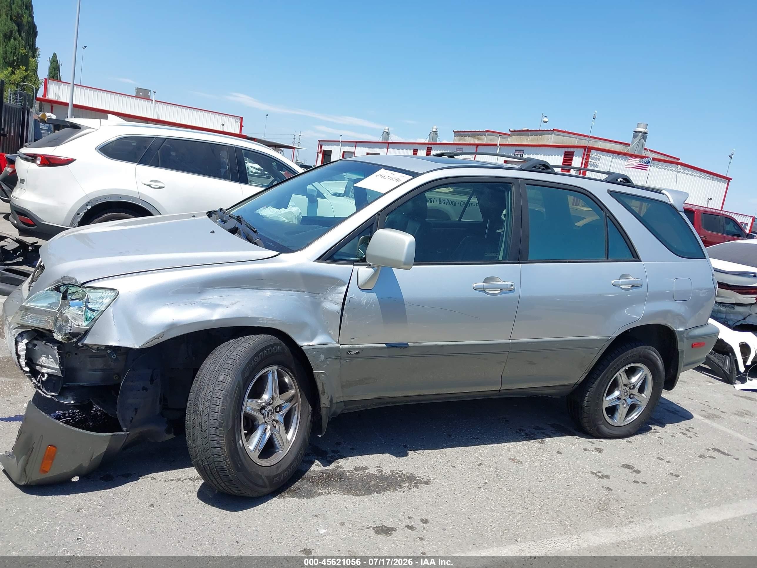 2002 Lexus Rx 300 Silver vin: JTJGF10U620149552