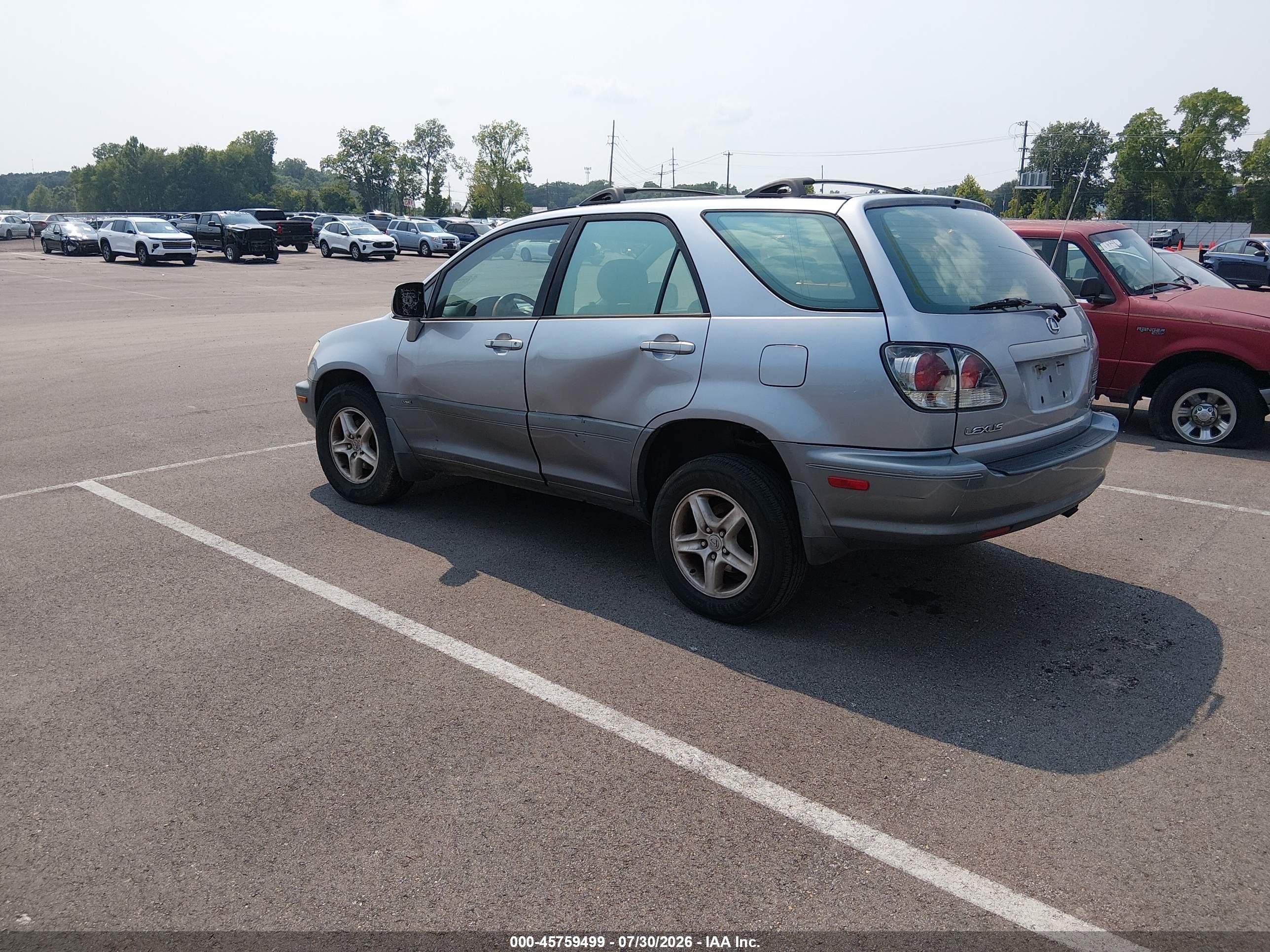 2001 Lexus Rx 300   Gray vin: JTJGF10U710091367