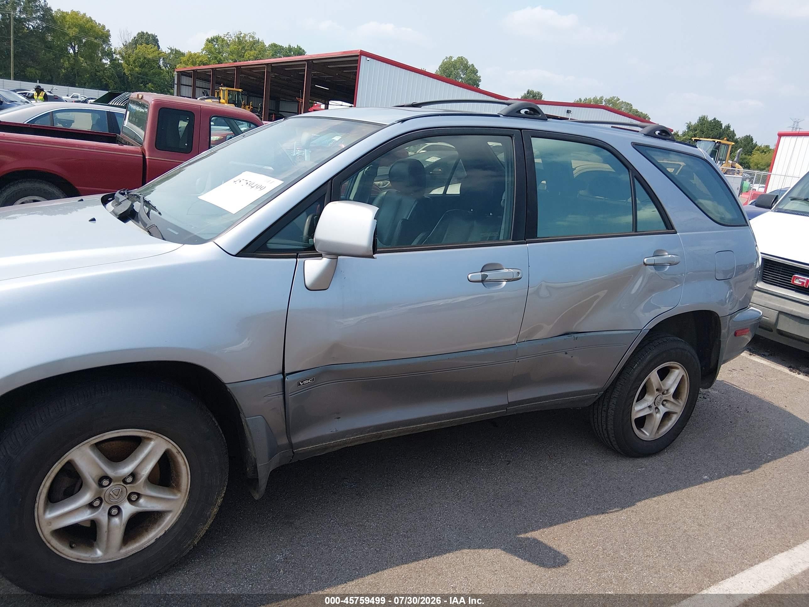 2001 Lexus Rx 300   Gray vin: JTJGF10U710091367