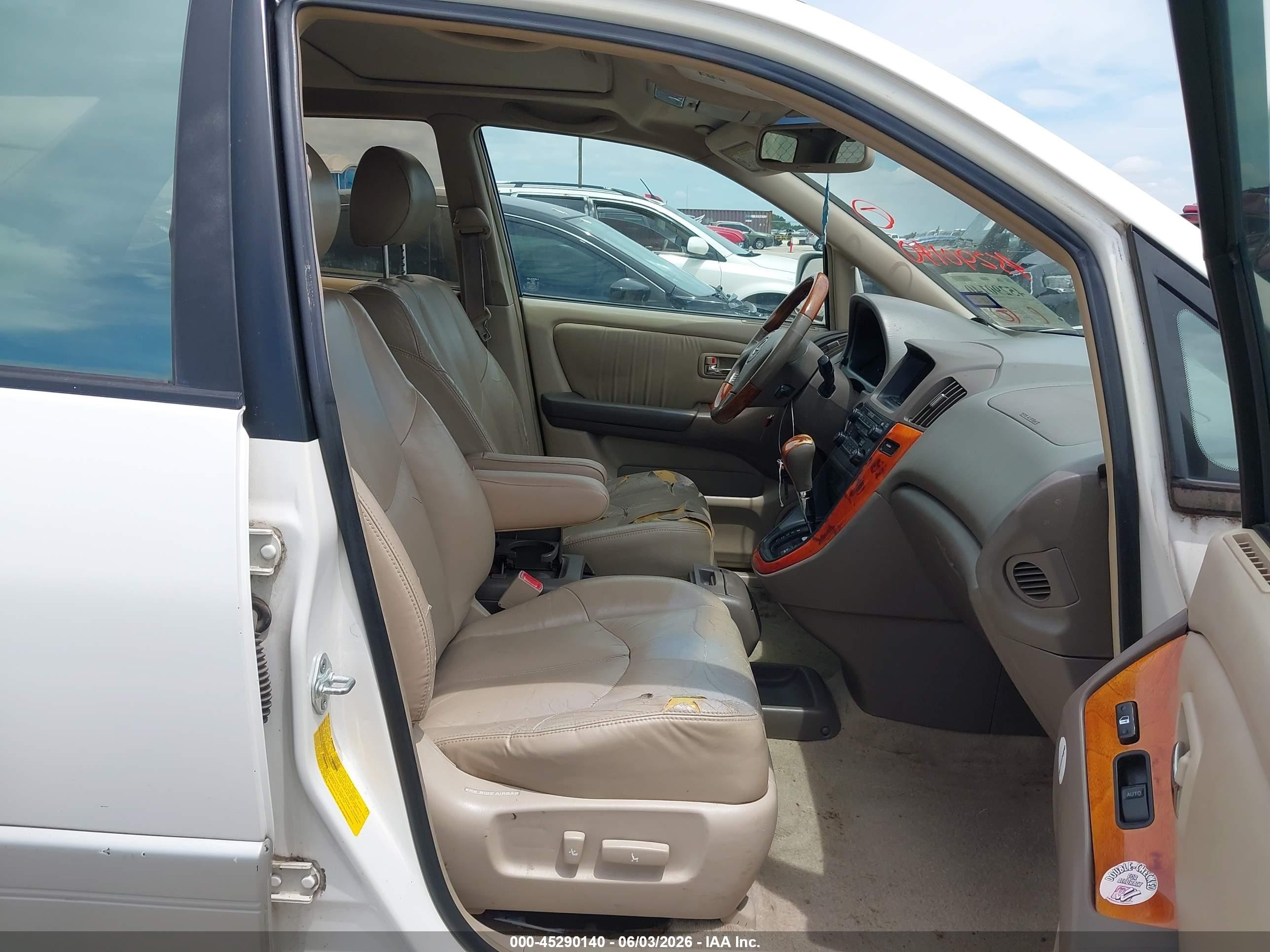 2001 Lexus Rx 300   White vin: JTJGF10U710117336