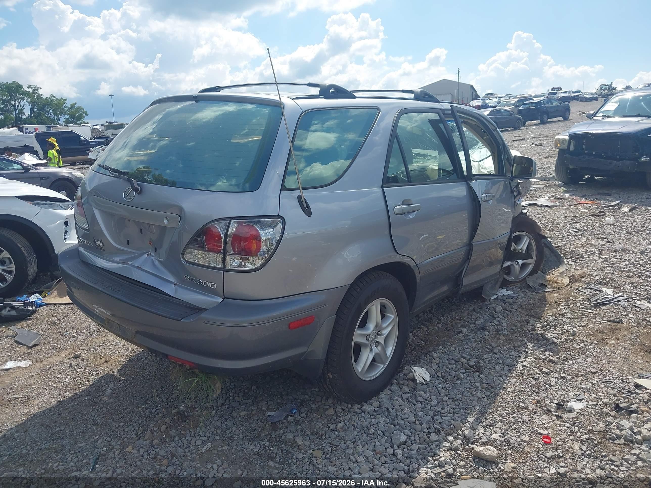 2002 Lexus Rx 300   Silver vin: JTJGF10U720124949