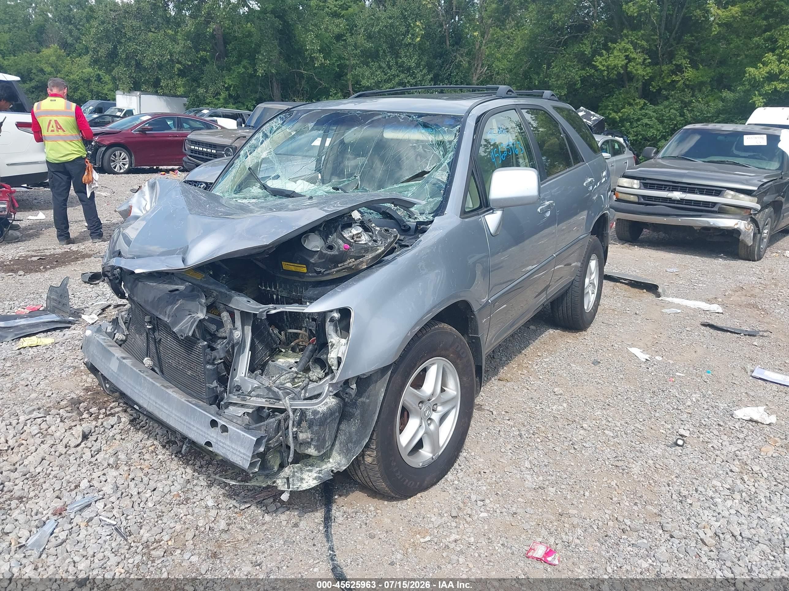 2002 Lexus Rx 300   Silver vin: JTJGF10U720124949