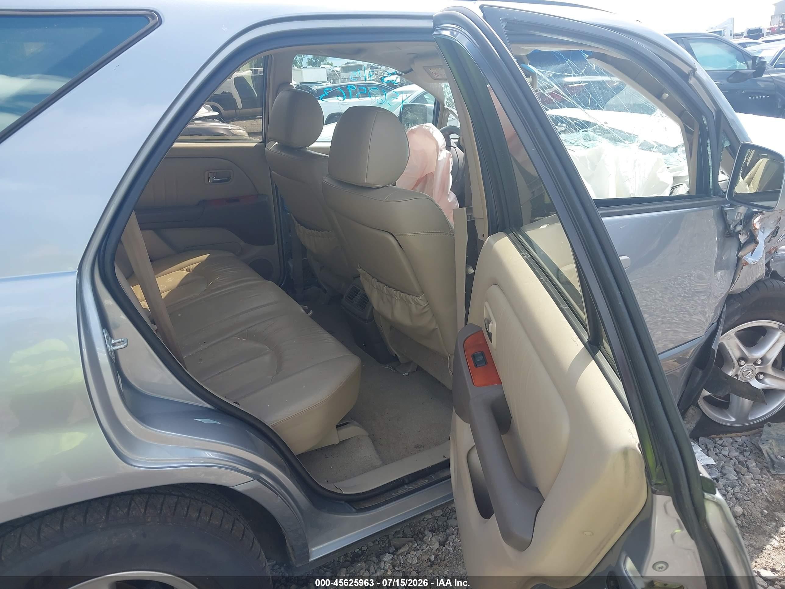 2002 Lexus Rx 300   Silver vin: JTJGF10U720124949