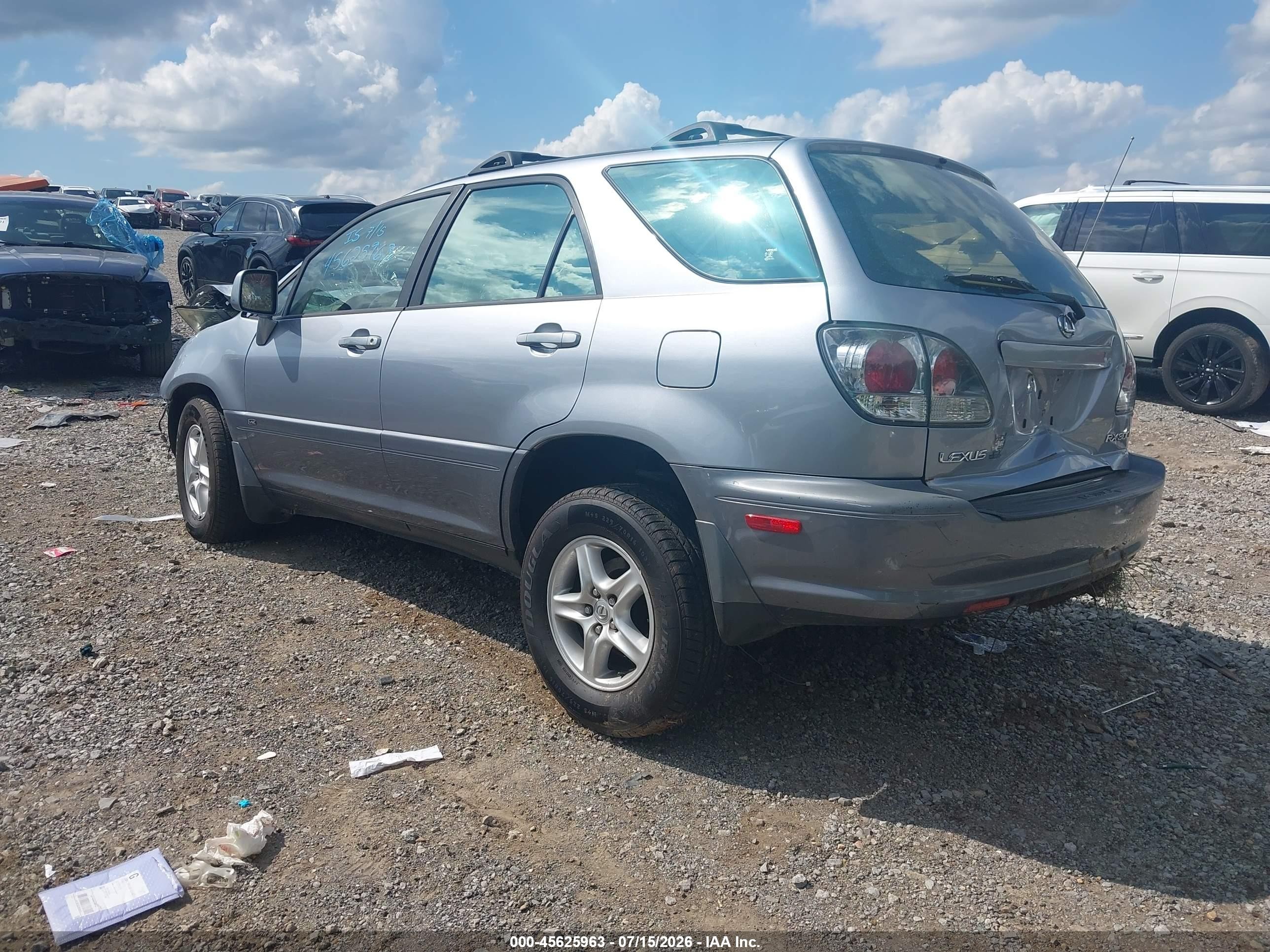 2002 Lexus Rx 300   Silver vin: JTJGF10U720124949