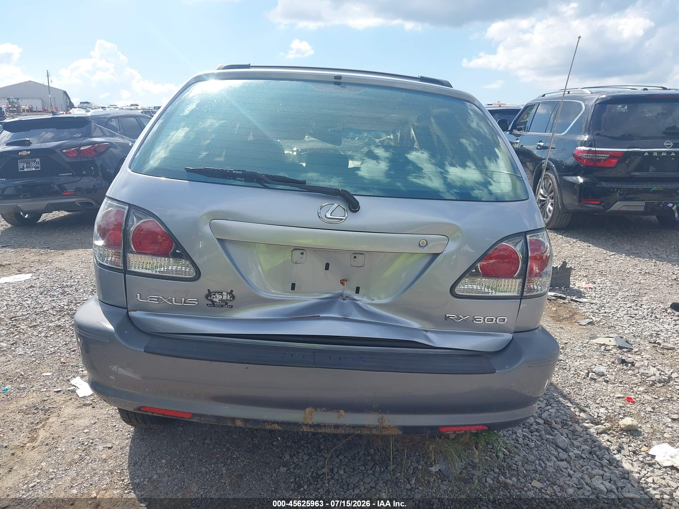 2002 Lexus Rx 300   Silver vin: JTJGF10U720124949