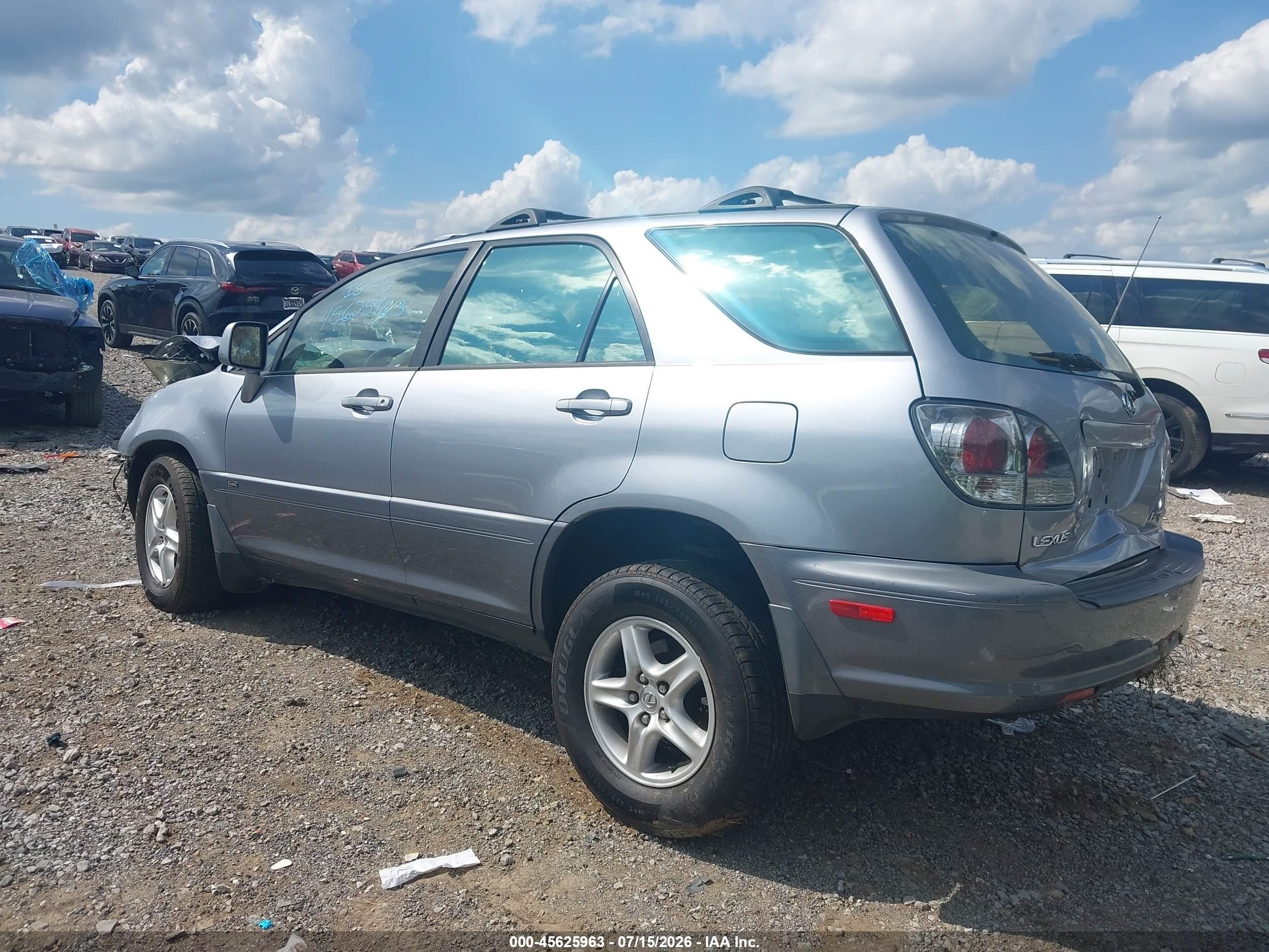 2002 Lexus Rx 300   Silver vin: JTJGF10U720124949