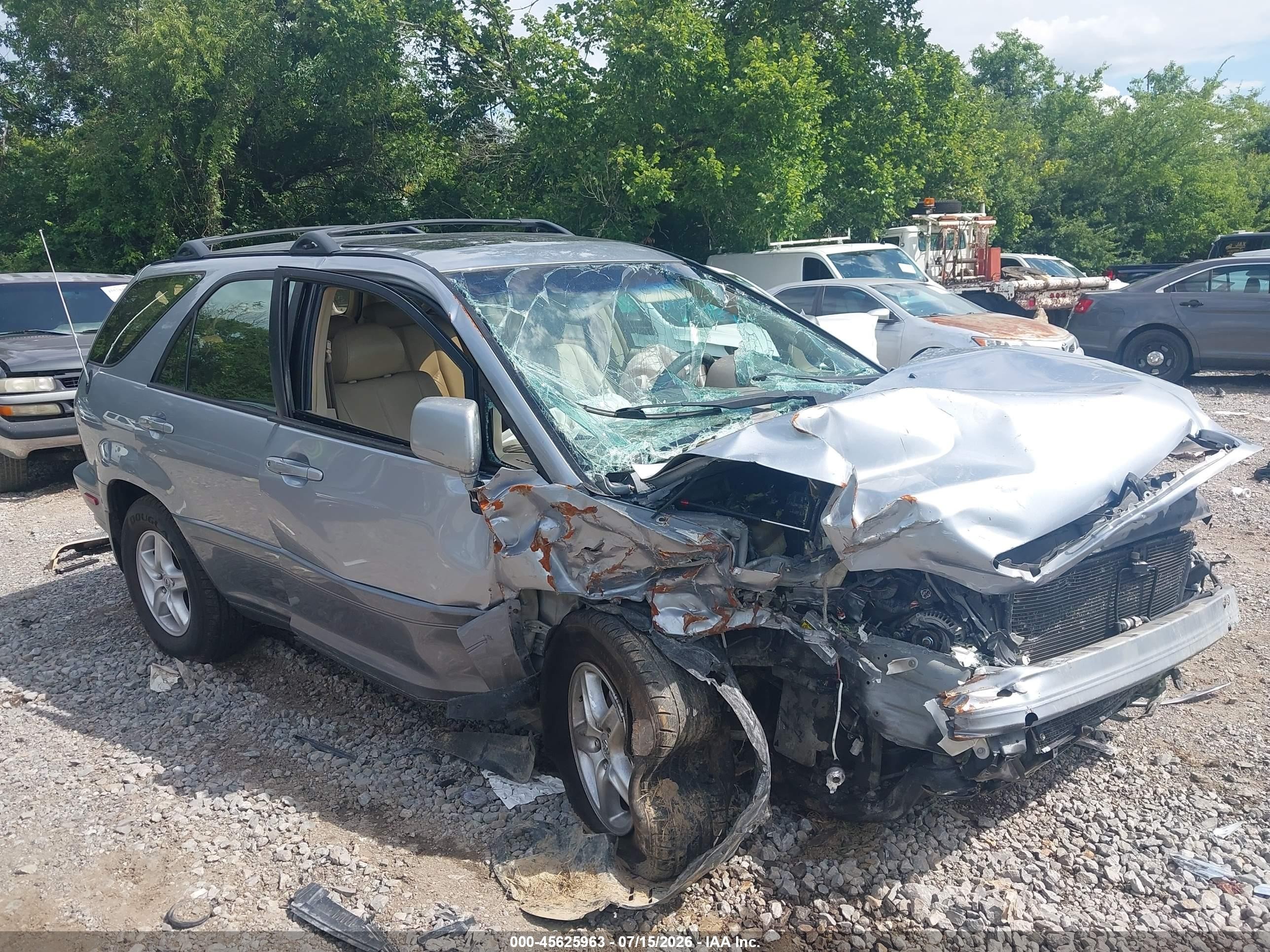 2002 Lexus Rx 300   Silver vin: JTJGF10U720124949