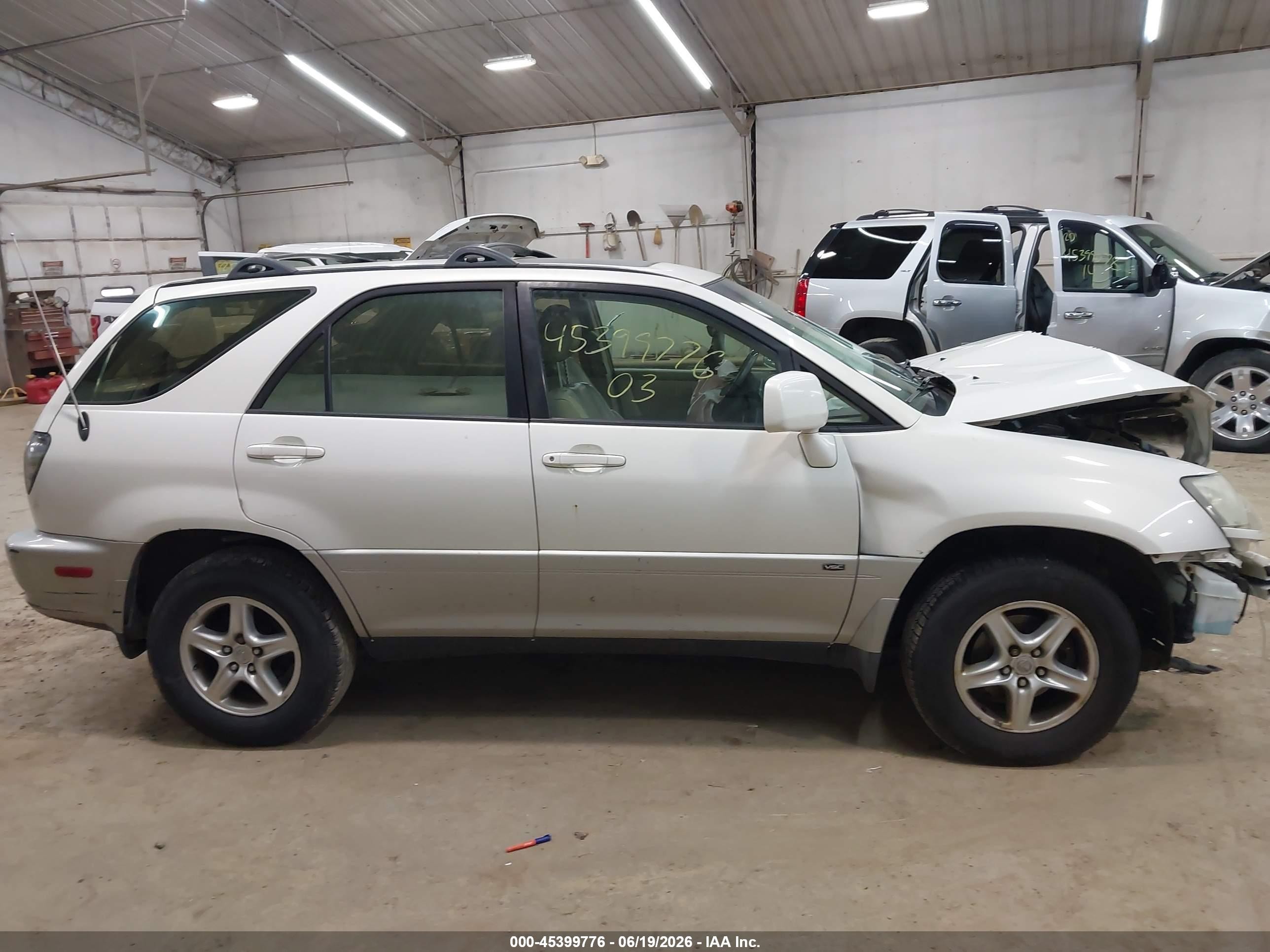 2003 Lexus Rx 300 White vin: JTJGF10U730161498