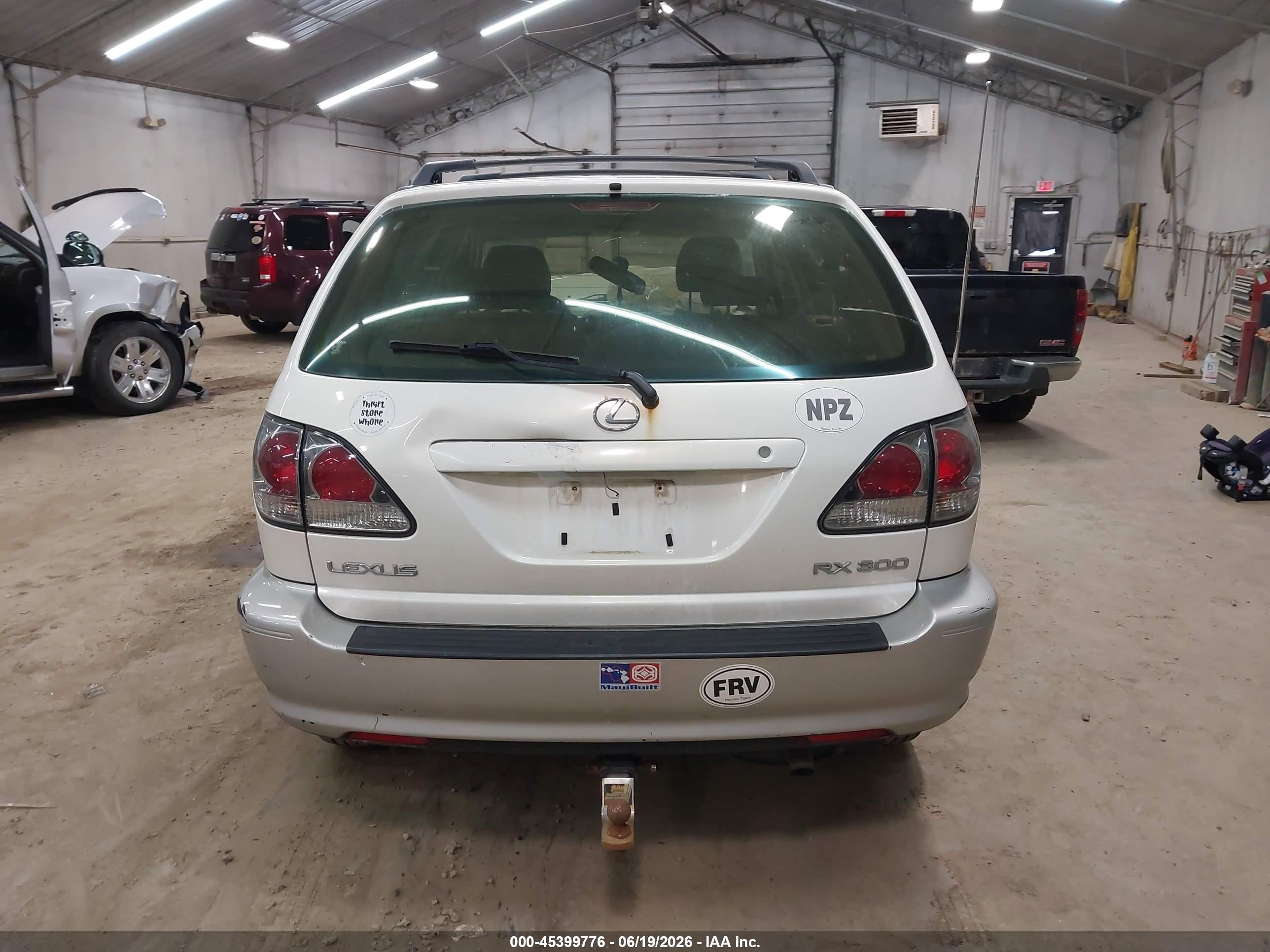 2003 Lexus Rx 300 White vin: JTJGF10U730161498