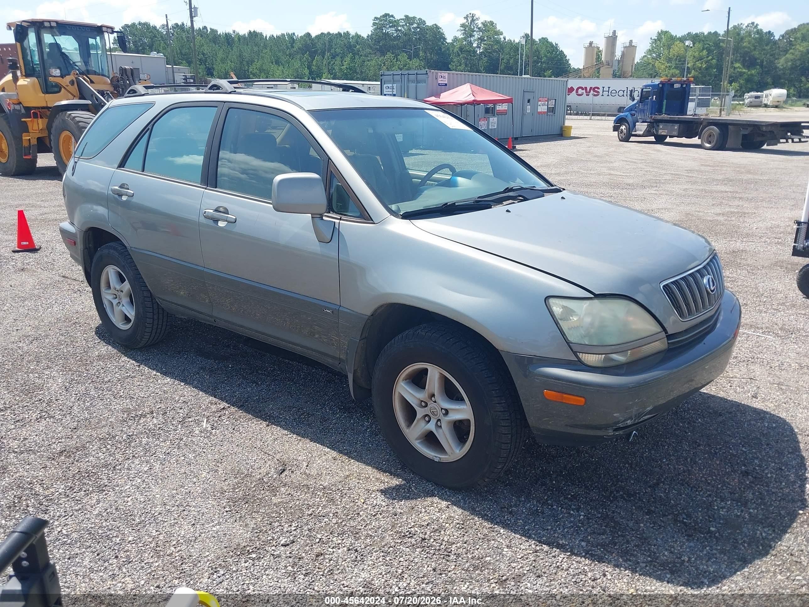 2002 Lexus Rx 300 Silver vin: JTJGF10U820147849