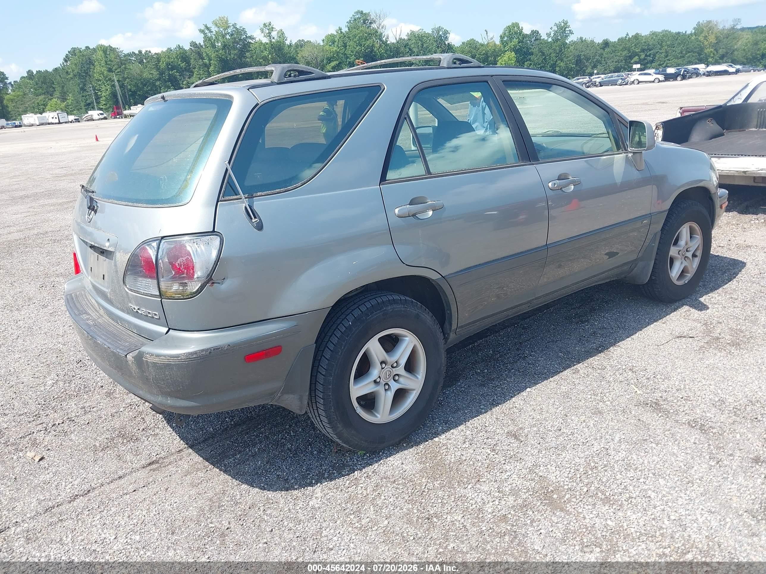 2002 Lexus Rx 300 Silver vin: JTJGF10U820147849