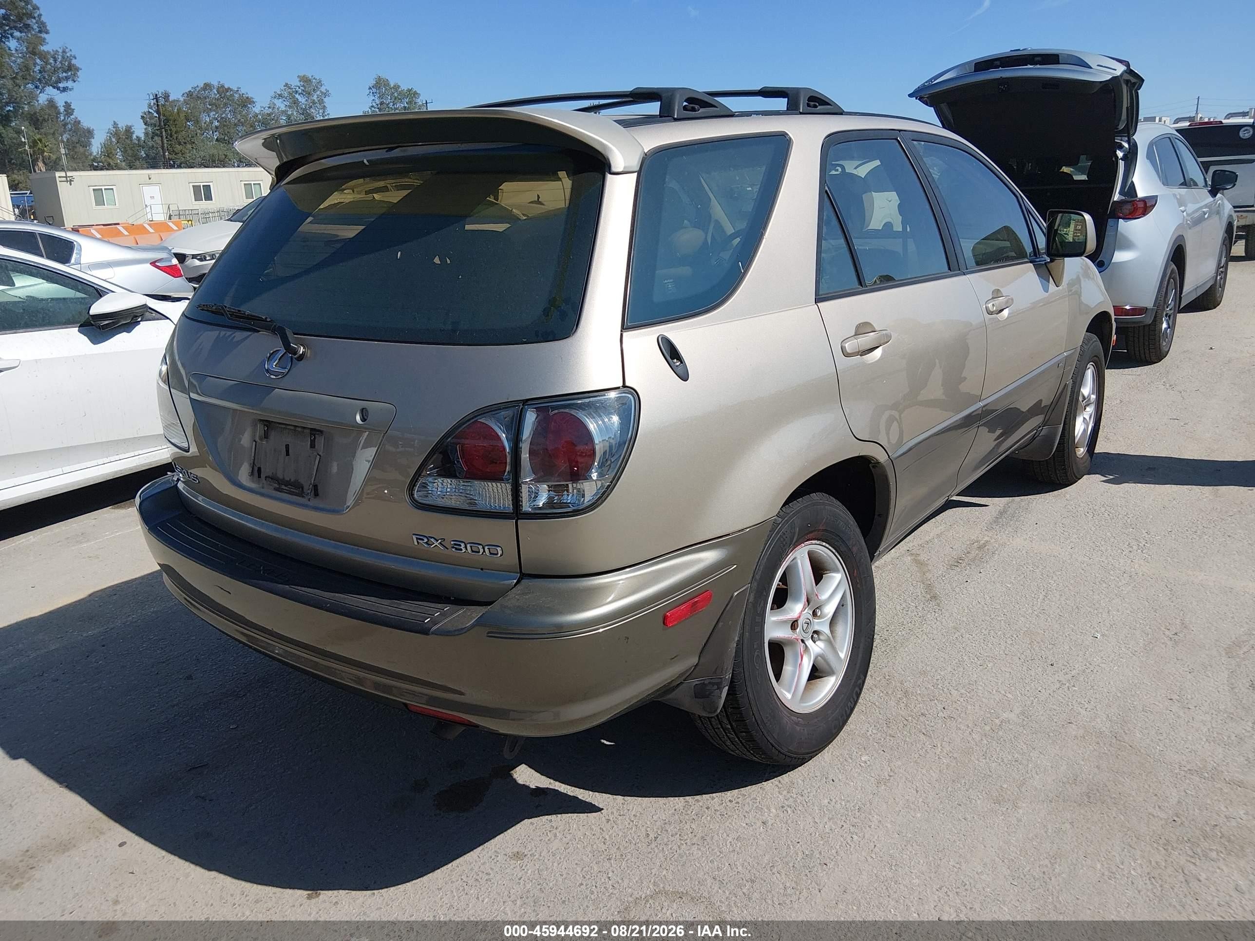 2003 Lexus Rx 300   Champagne vin: JTJGF10U830156097