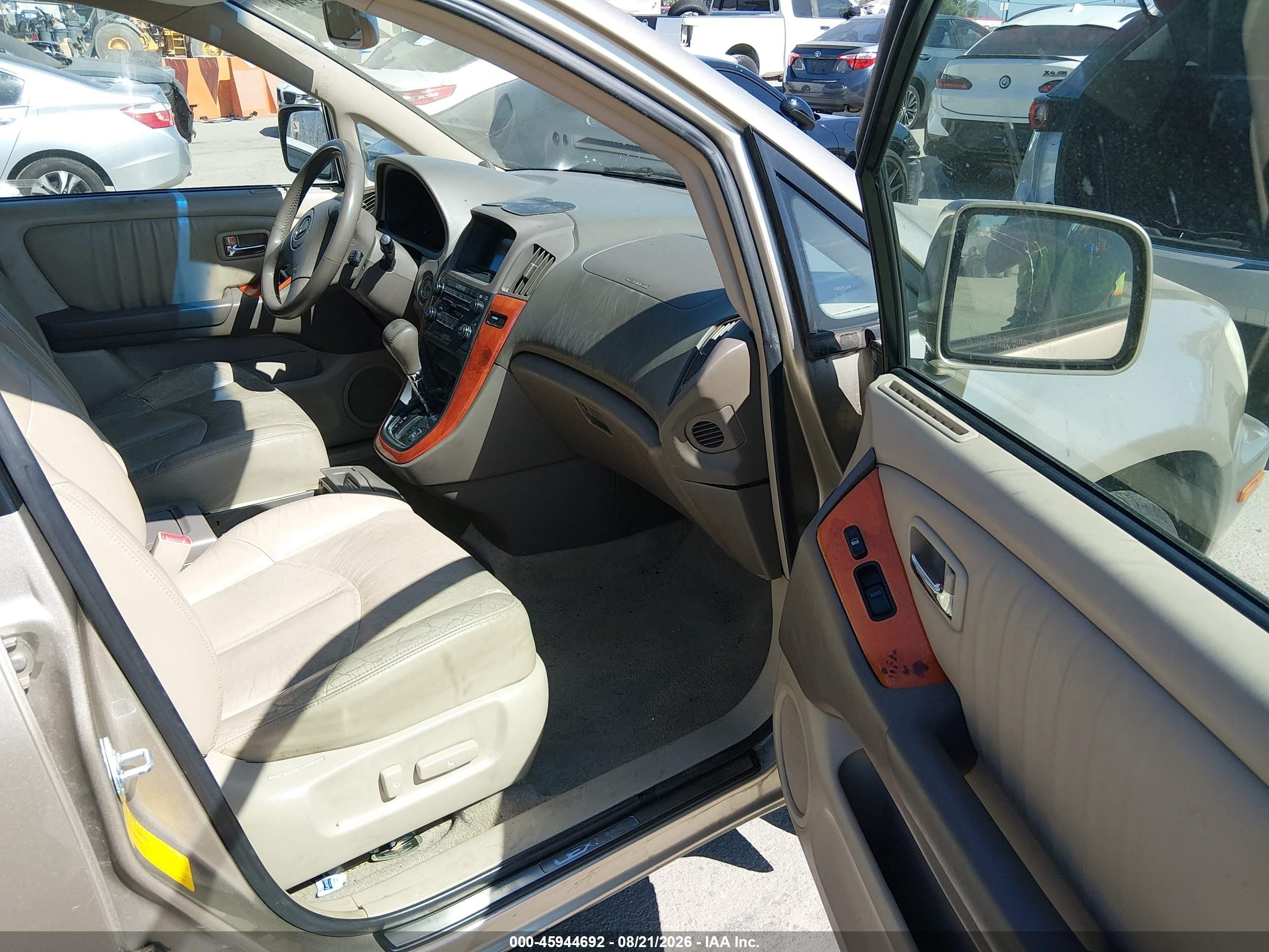 2003 Lexus Rx 300   Champagne vin: JTJGF10U830156097