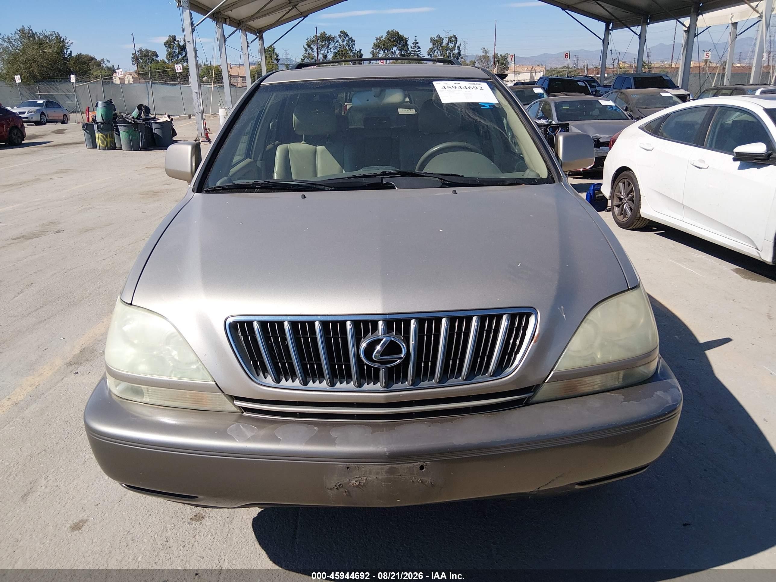 2003 Lexus Rx 300   Champagne vin: JTJGF10U830156097