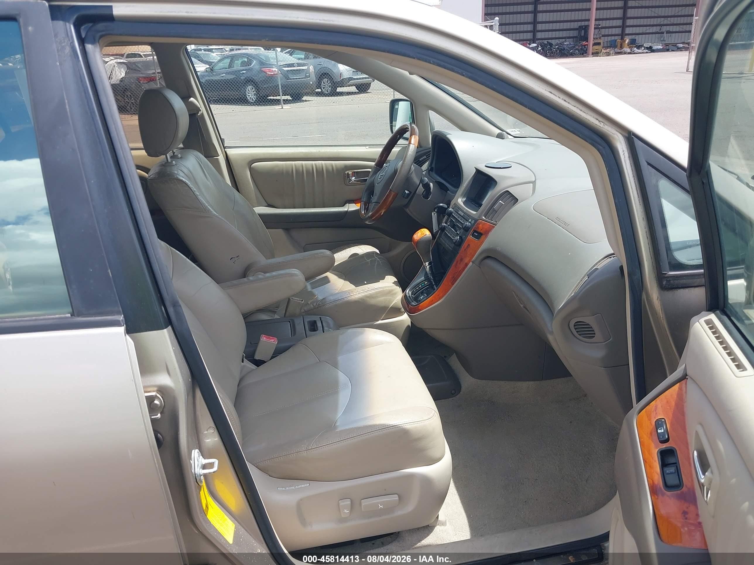 2003 Lexus Rx 300   Gold vin: JTJGF10U830158125