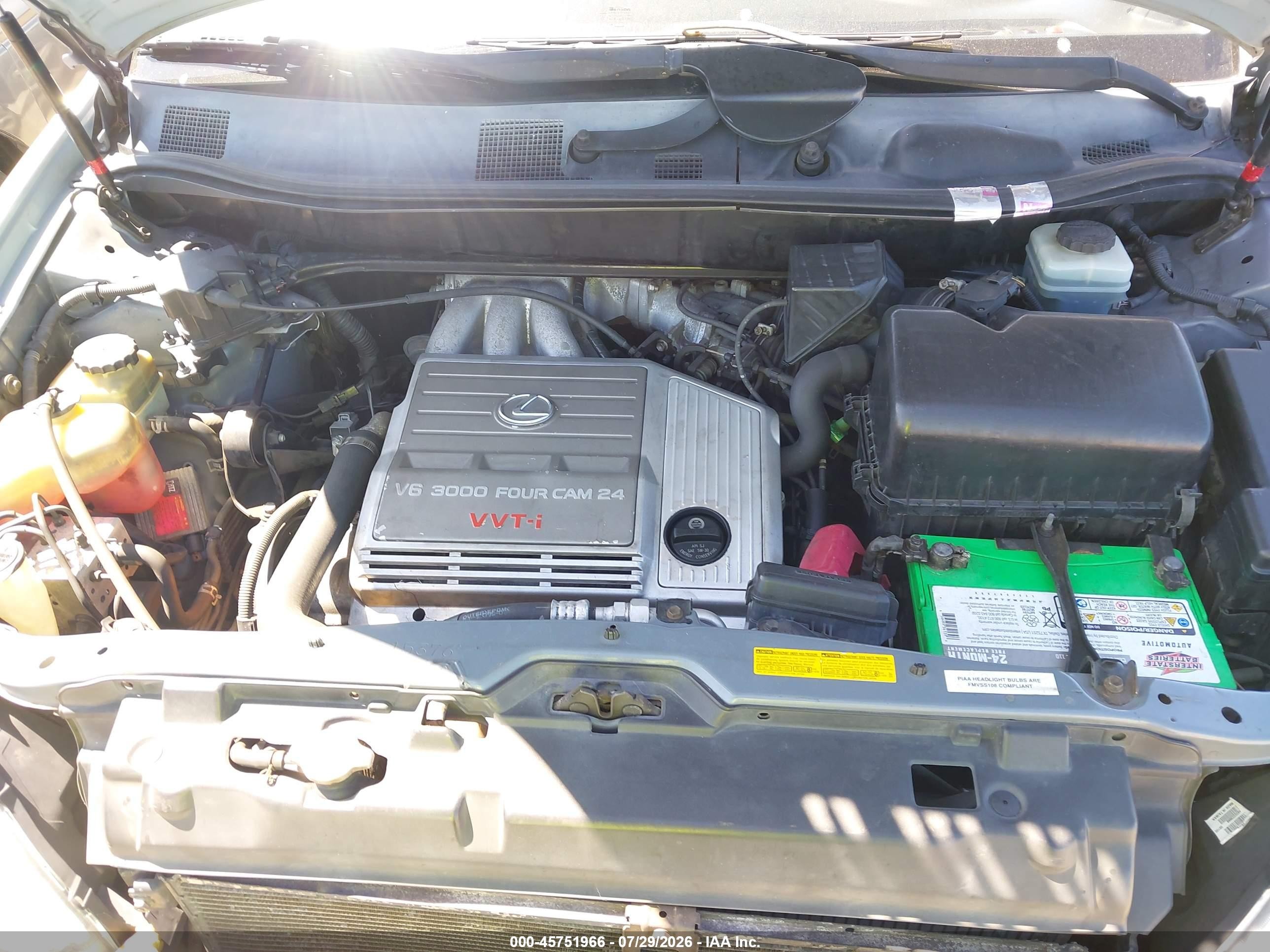 2001 Lexus Rx 300   Gray vin: JTJGF10U910095503