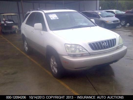 2001 Lexus Rx 300 2wd vin: JTJGF10U910098028