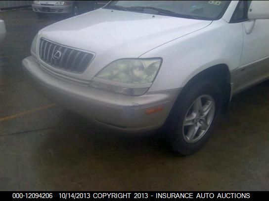 2001 Lexus Rx 300 2wd vin: JTJGF10U910098028