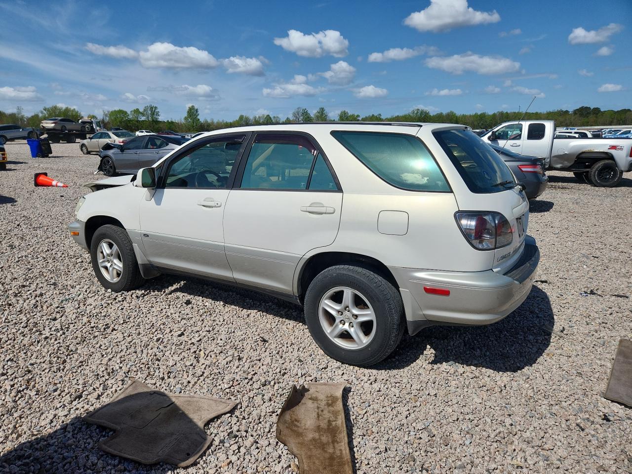 2001 Lexus Rx 300 Base White vin: JTJGF10U910109660