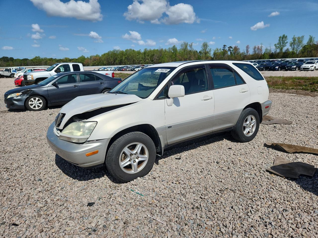 2001 Lexus Rx 300 Base White vin: JTJGF10U910109660